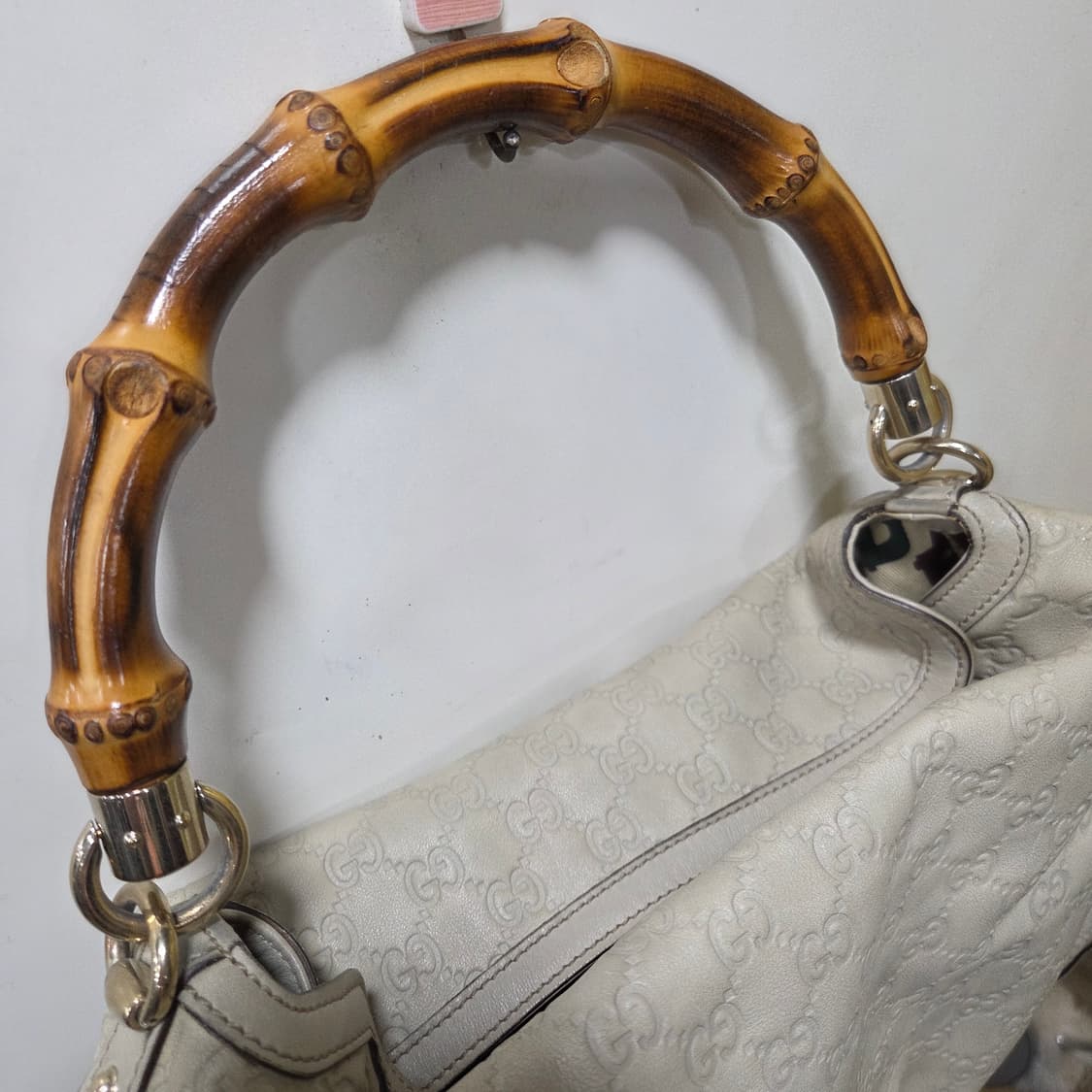 구찌 뱀부 토트앤숄더 상품이미지2