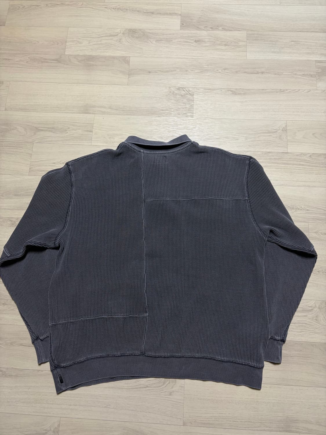 디스이즈네버댓 와플 카라티셔츠 차콜 XL사이즈 판매 상품이미지3