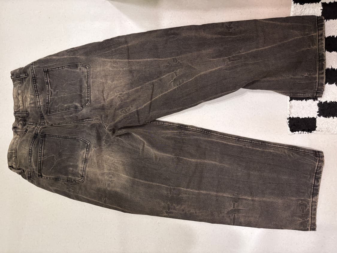 리플렉트 커브드팬츠 워시드 브라운 M 상품이미지3