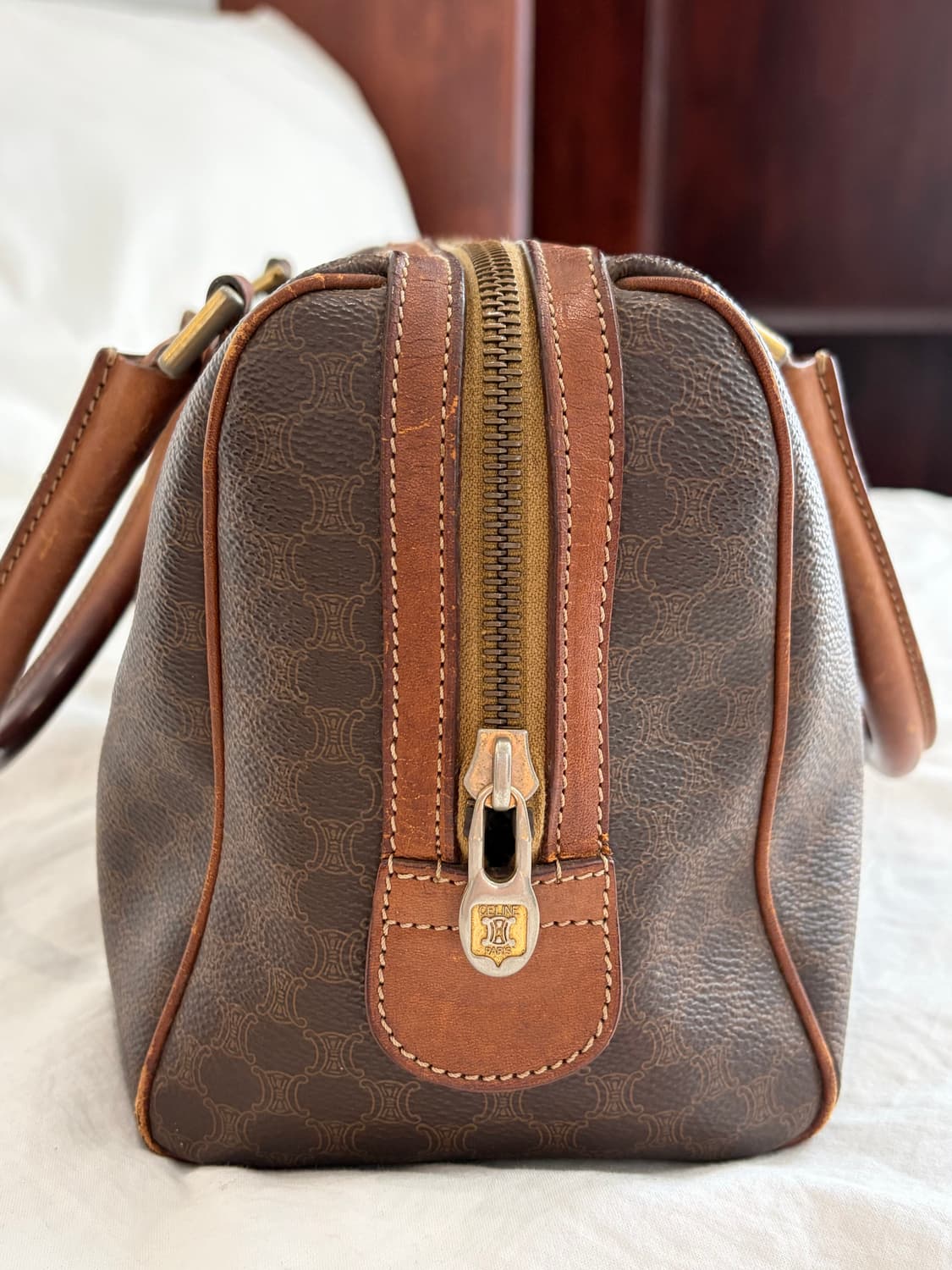 올드셀린느 마카담 미니보스턴 브라운 상품이미지7