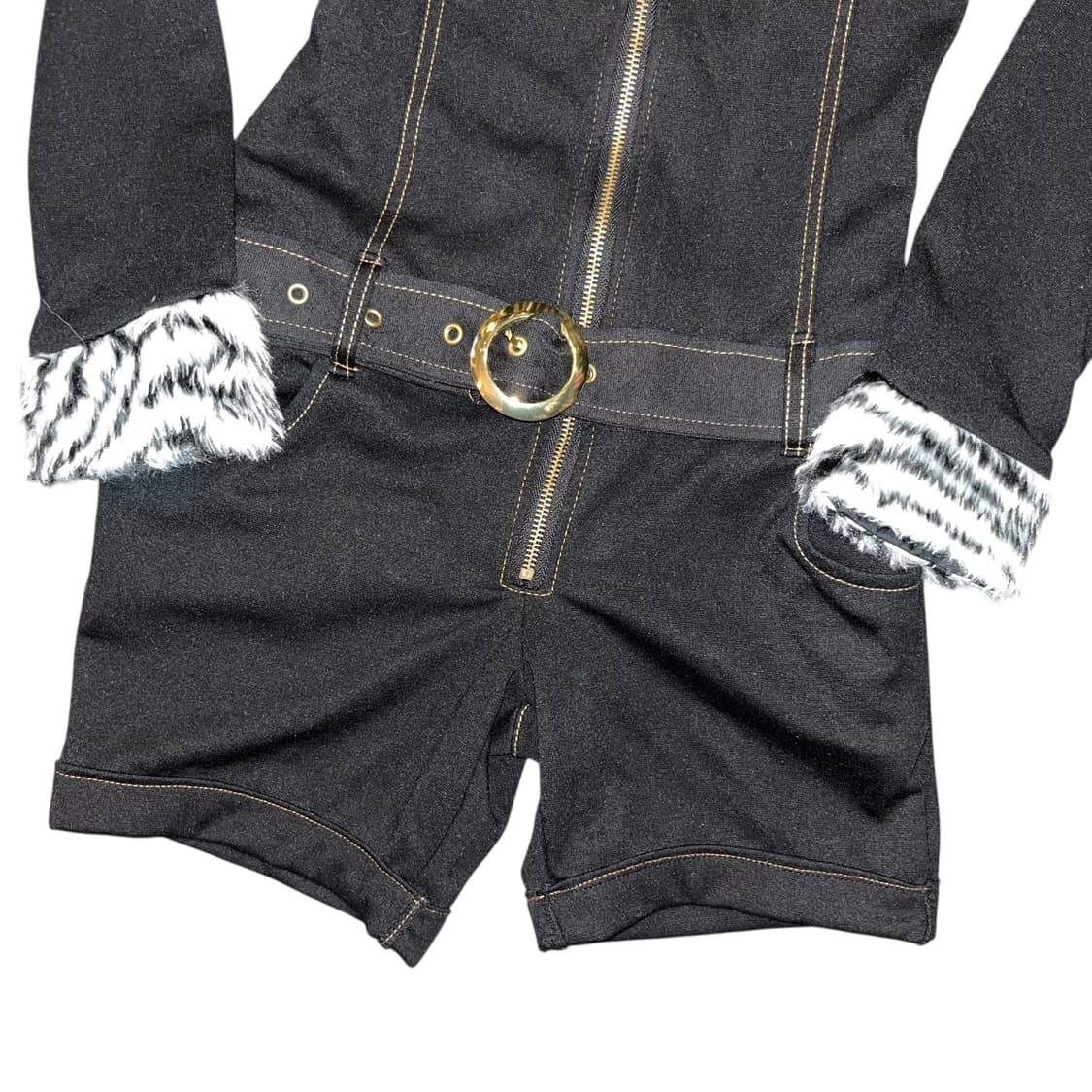 호피퍼 포인트 집업 점프슈트 갸루y2k펑크 상품이미지3