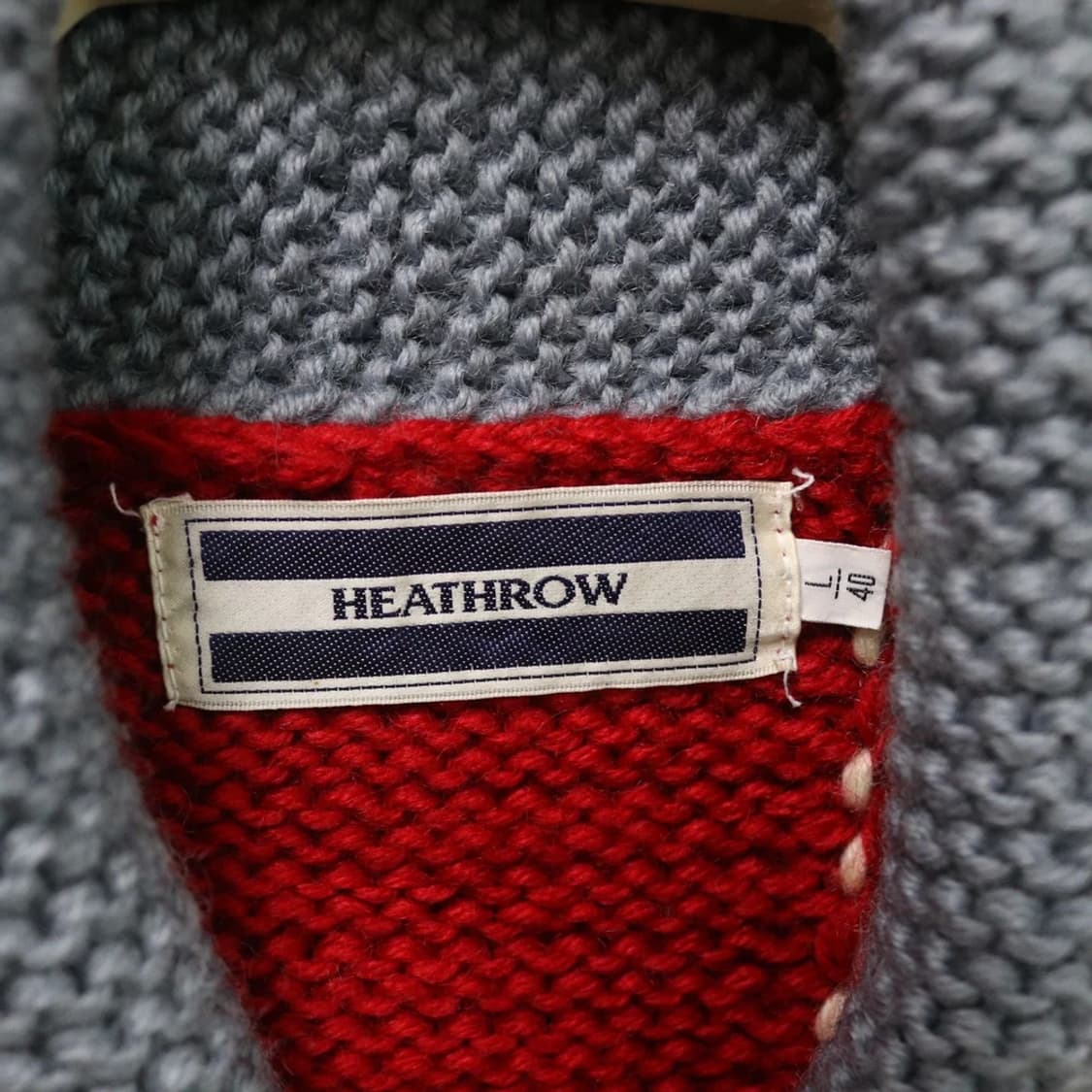 HEATHROW 코위찬 울 니트 집업 62387 상품이미지8