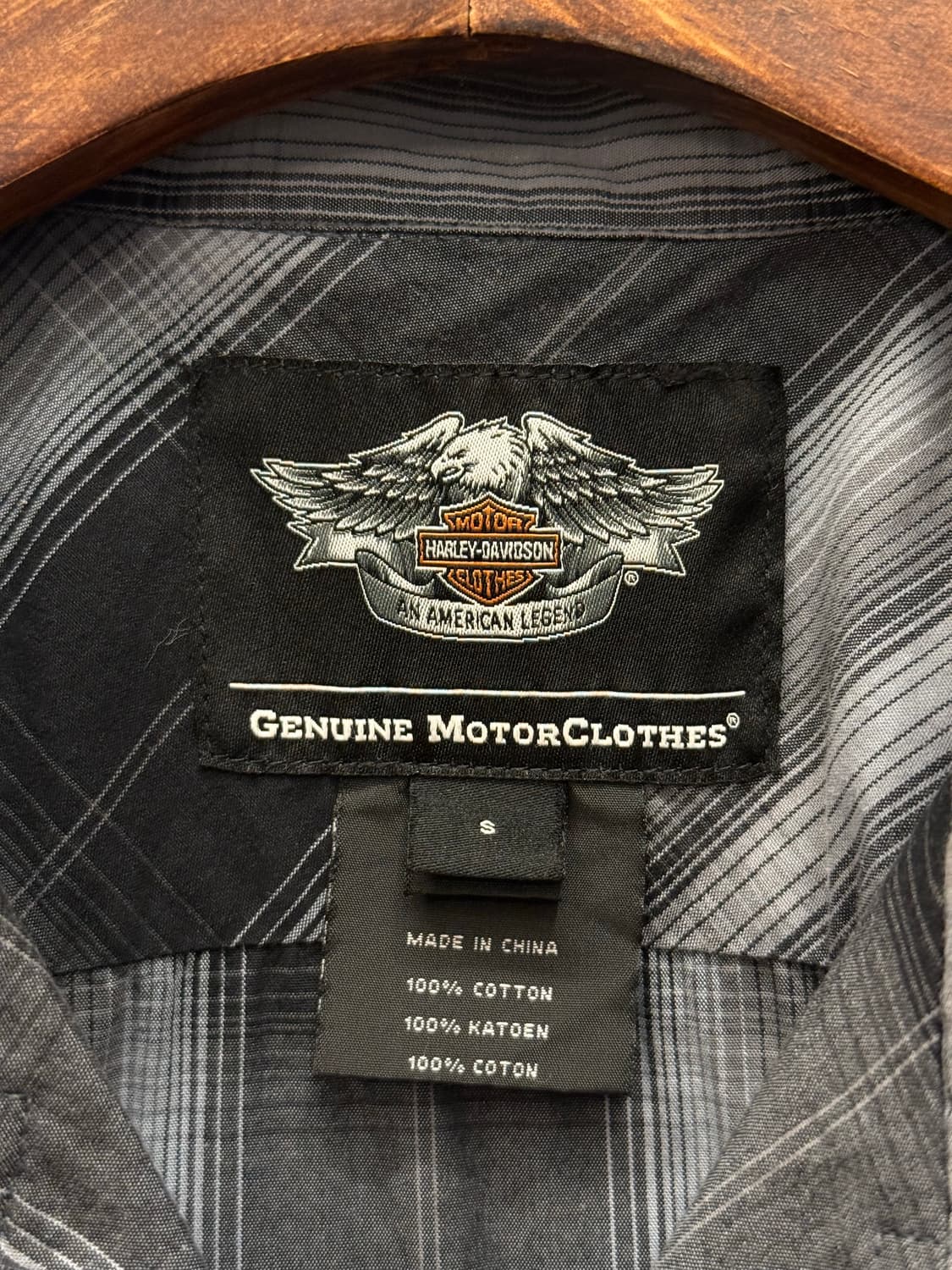 Harley-Davidson Plaid Short Sleeve Shirt 상품이미지6