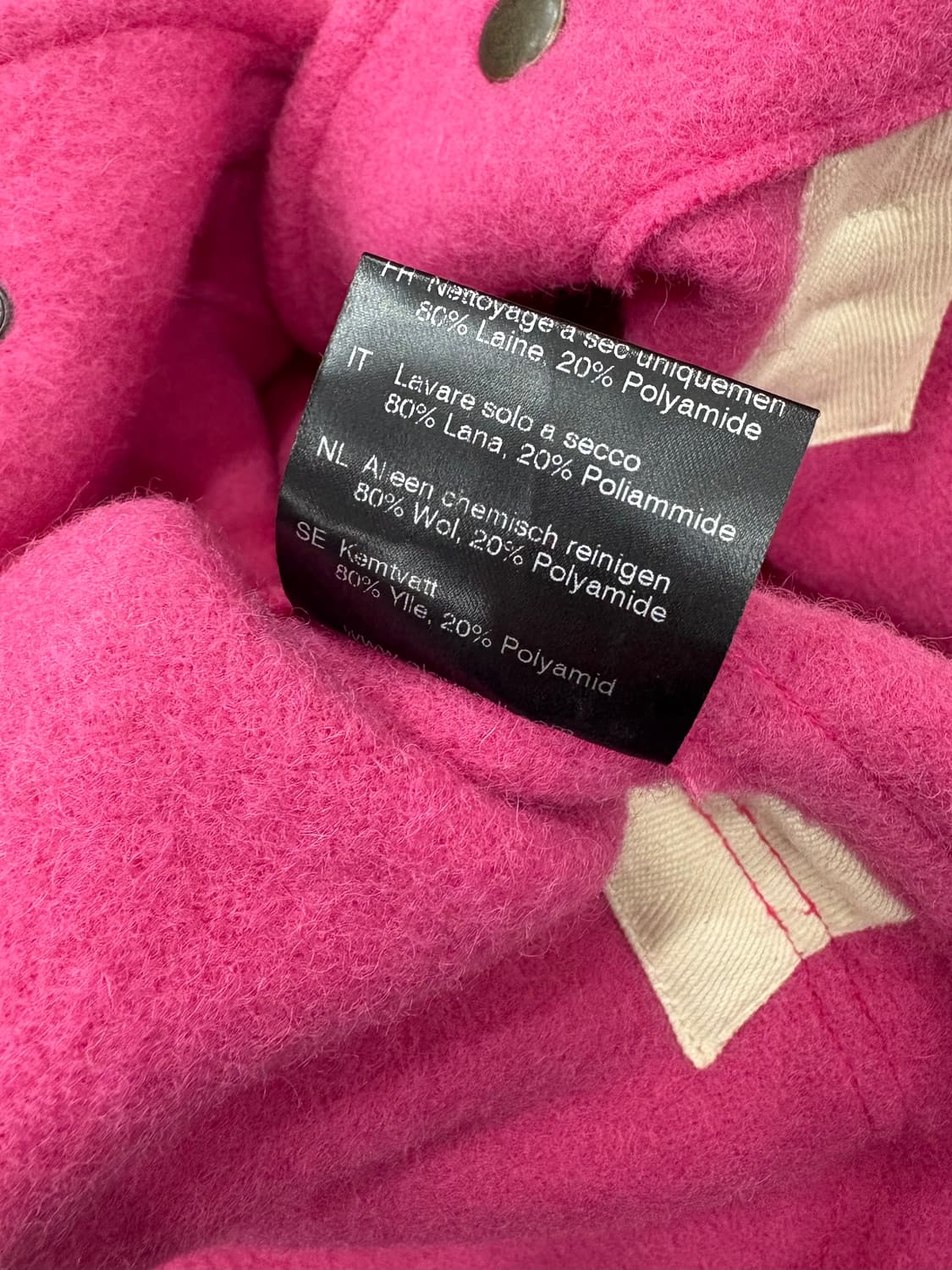 글로버올 떡볶이 코트 핑크xs 상품이미지6