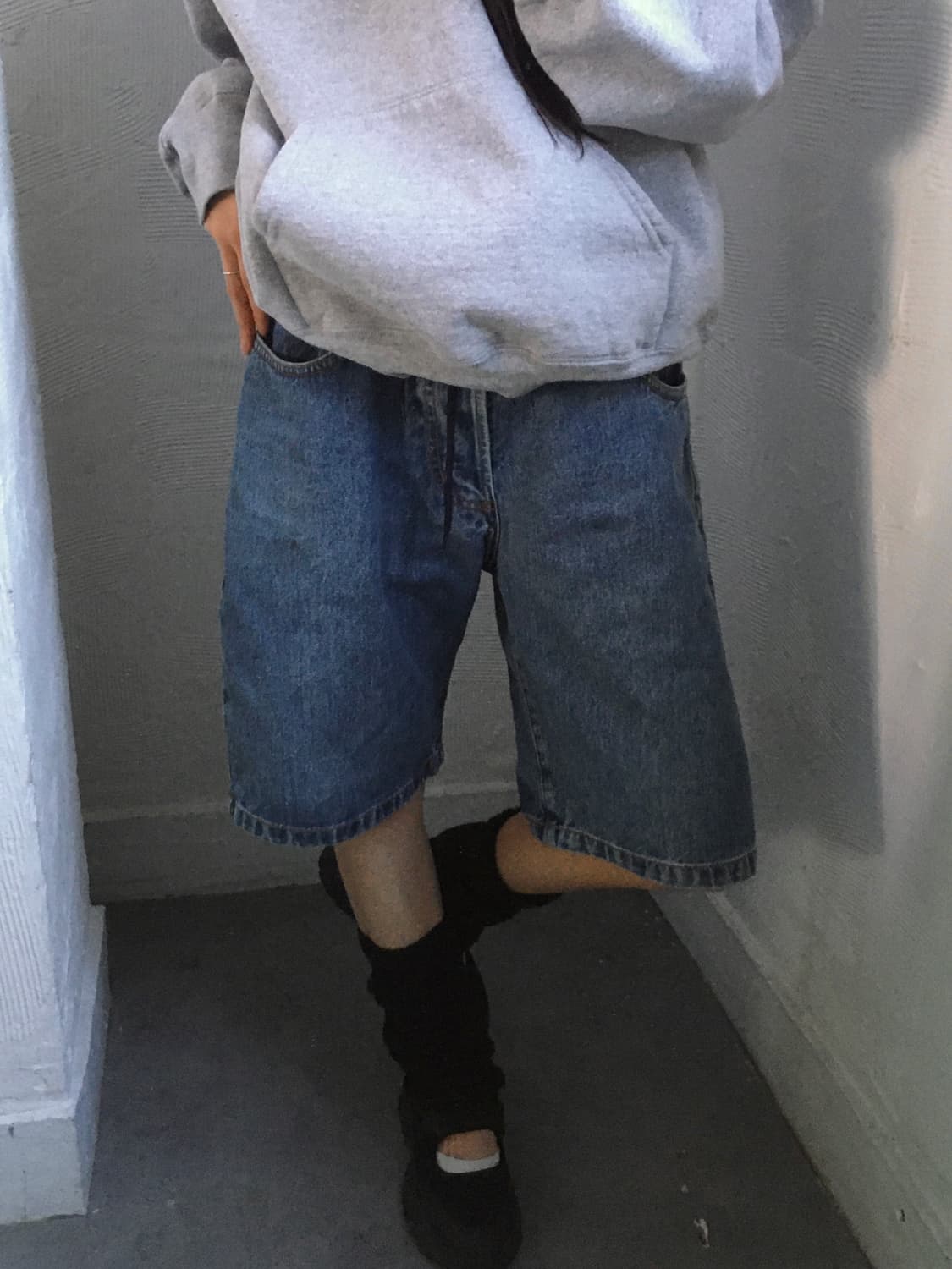 Stussy 스투시 90‘s 데님 숏 팬츠 상품이미지3