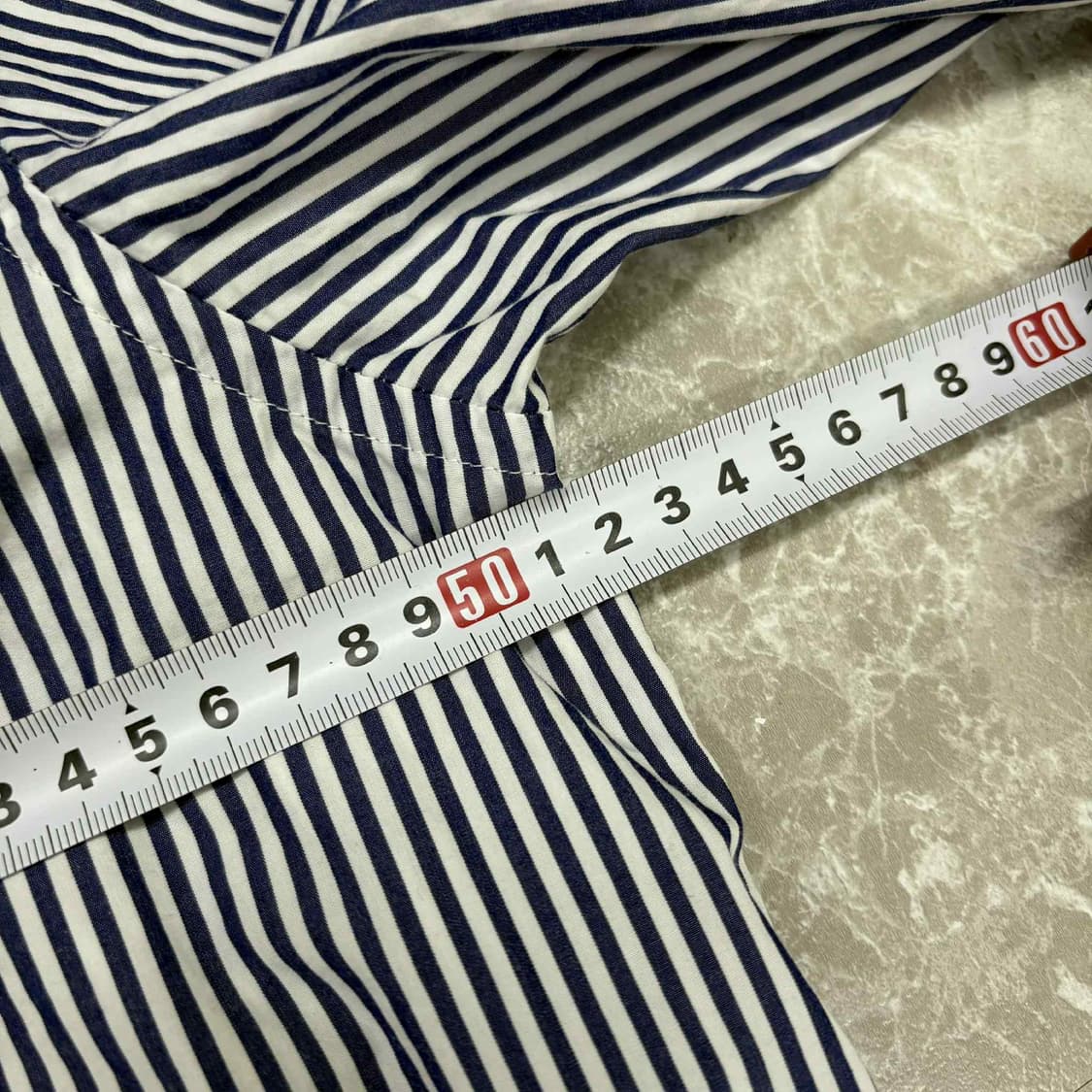 꼼데가르송 스트라이프 블랙 와펜 맨즈라인 셔츠(M) 상품이미지6