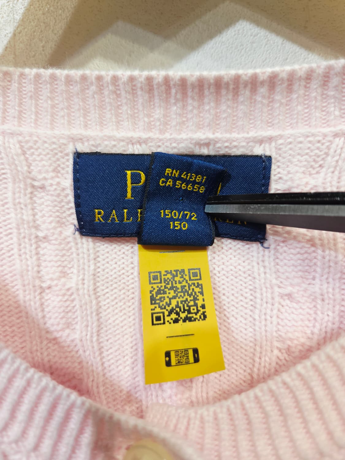 폴로 랄프로렌 걸즈 꽈배기 가디건 핑크 상품이미지8