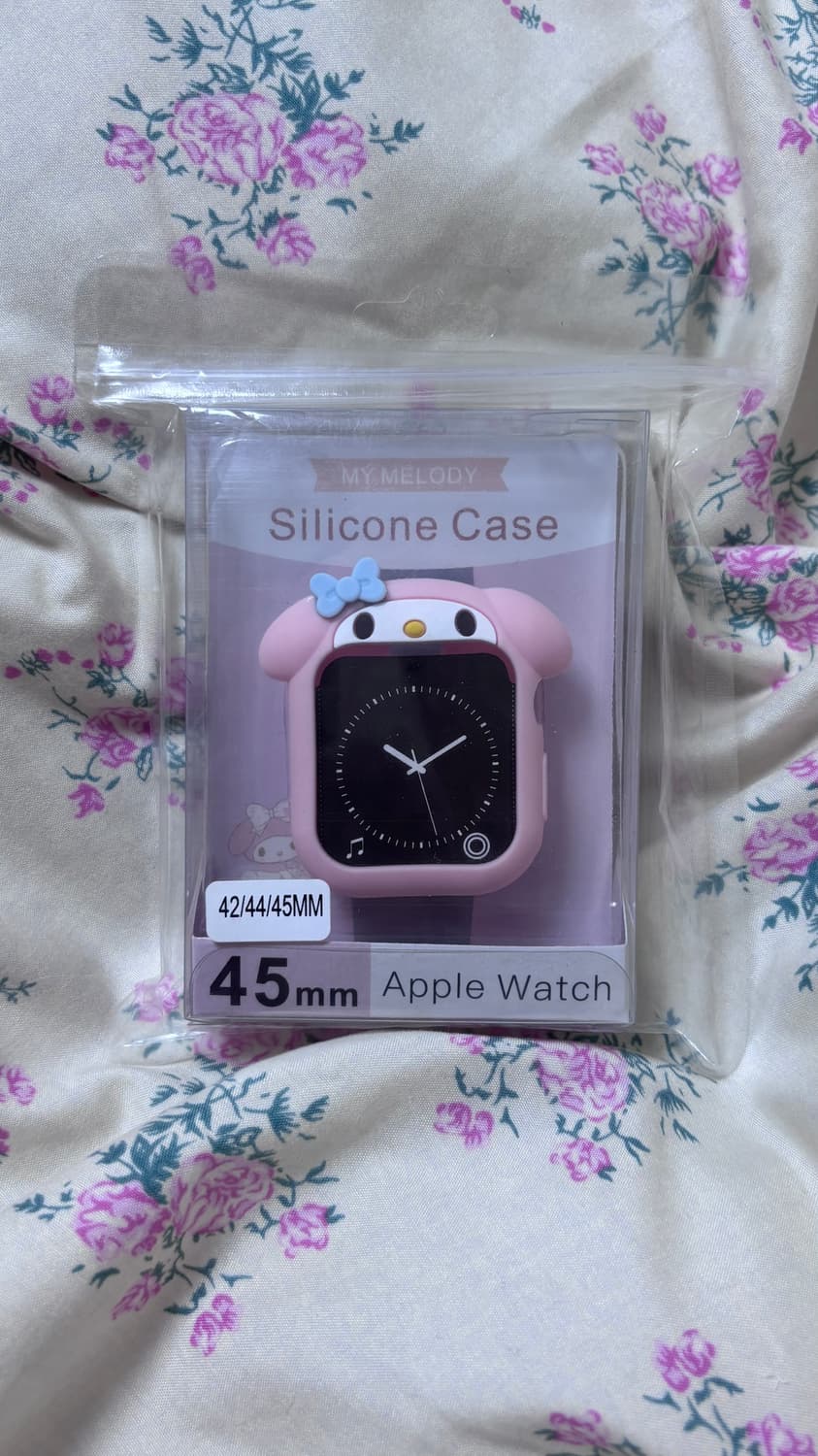 산리오 핑크 마이멜로디 애플워치 45mm 실리콘 케이스 상품이미지1
