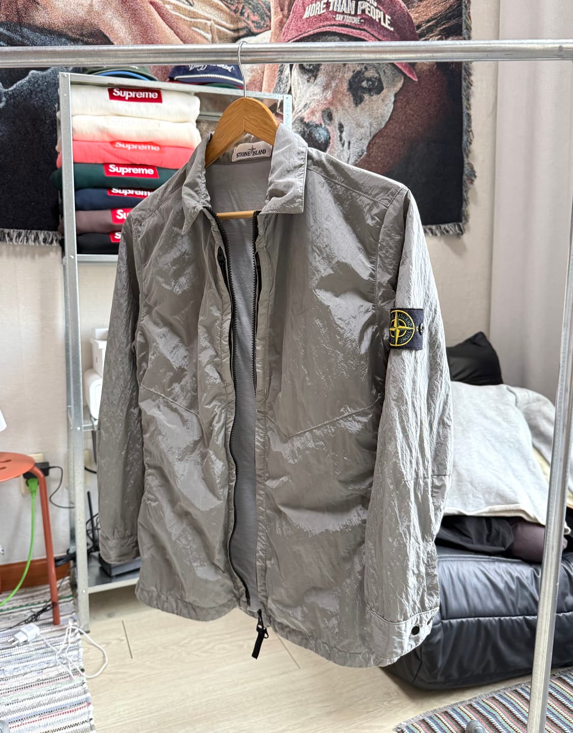 스톤아일랜드 나일론 메탈 오버셔츠 상품이미지1