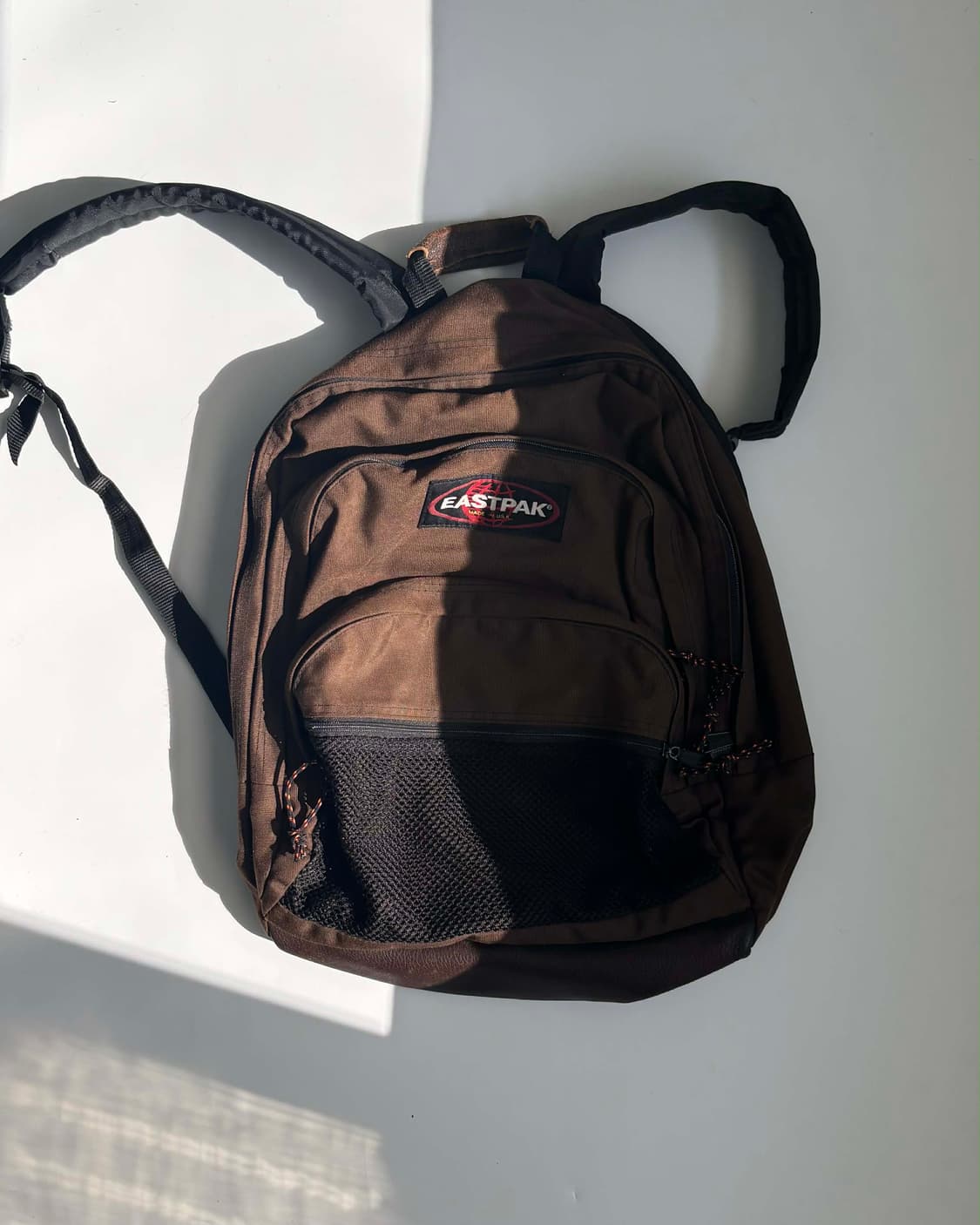 90s 이스트팩 가죽 백팩 브라운 made in usa 상품이미지1