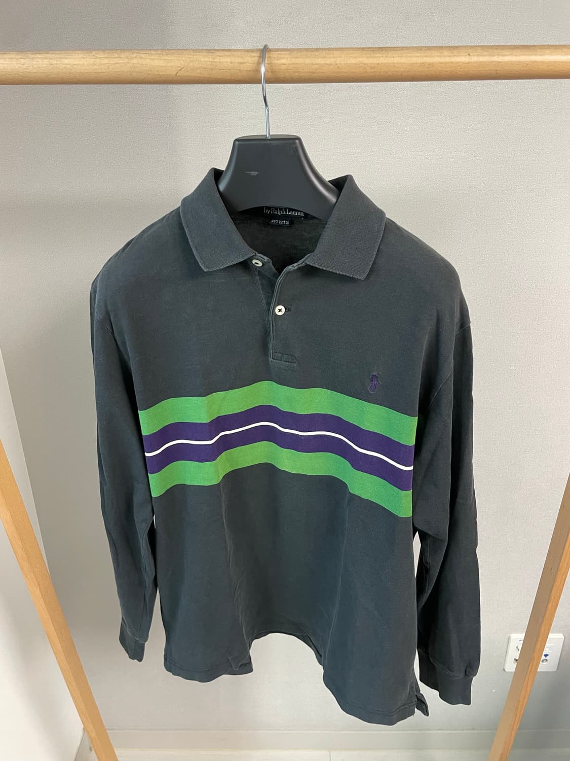폴로 랄프로렌 스트라이프 긴팔 폴로 셔츠 상품이미지2
