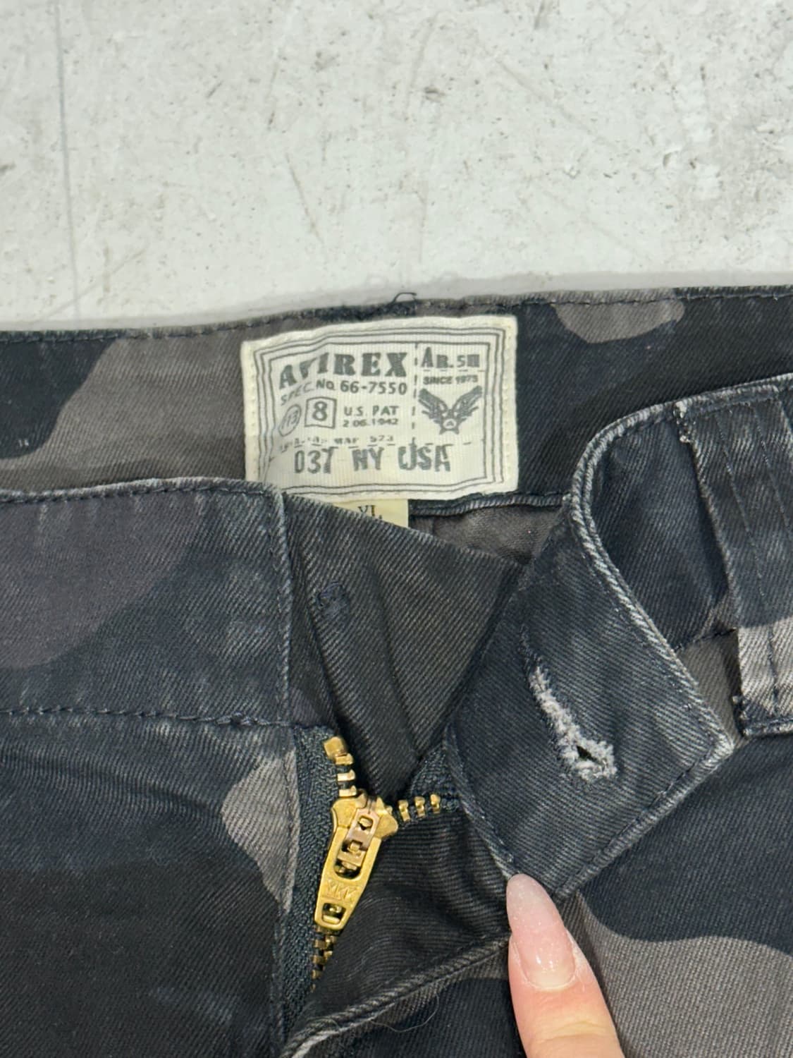 아비렉스 밀리터리 카모 와이드 카고 팬츠 XL 상품이미지9