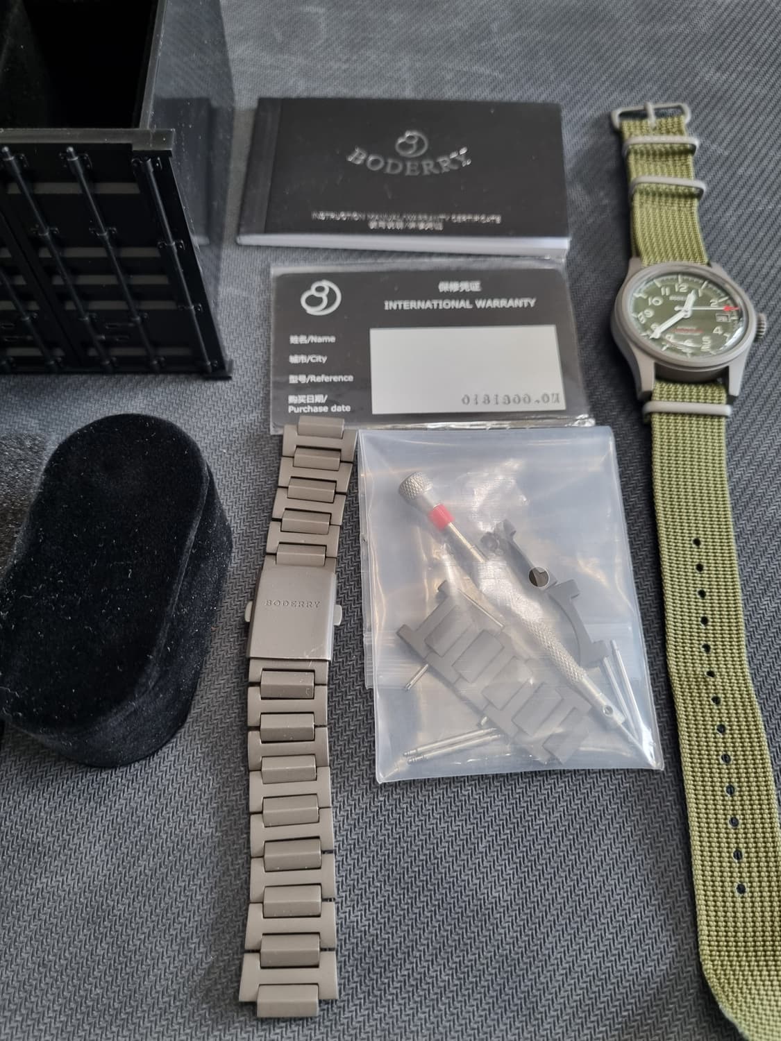 보더리 랜드마스터 티타늄 200m 방수 시계 필드워치 상품이미지4