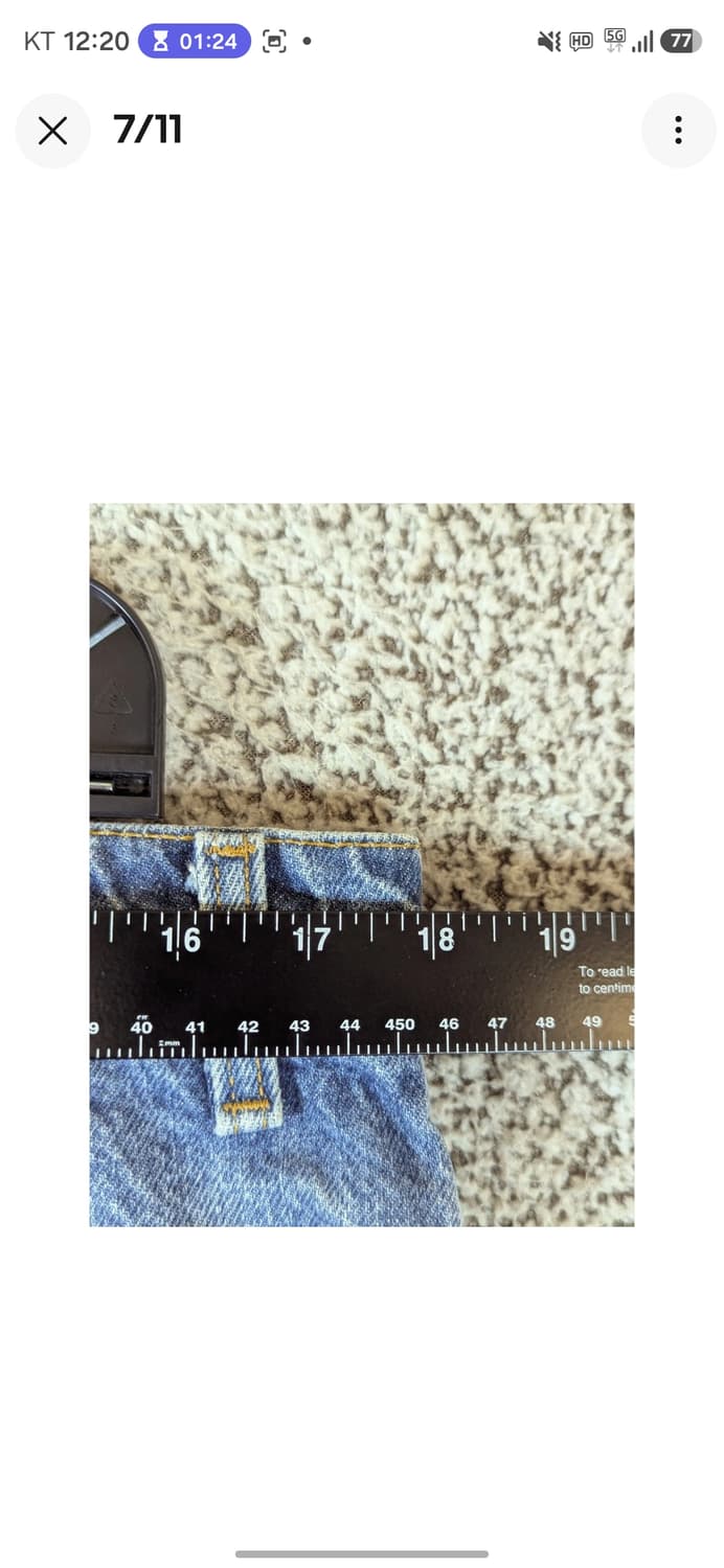 90s 빈티지 리바이스 517 오렌지탭 미판 부츠컷 데님팬츠 청바지 상품이미지5