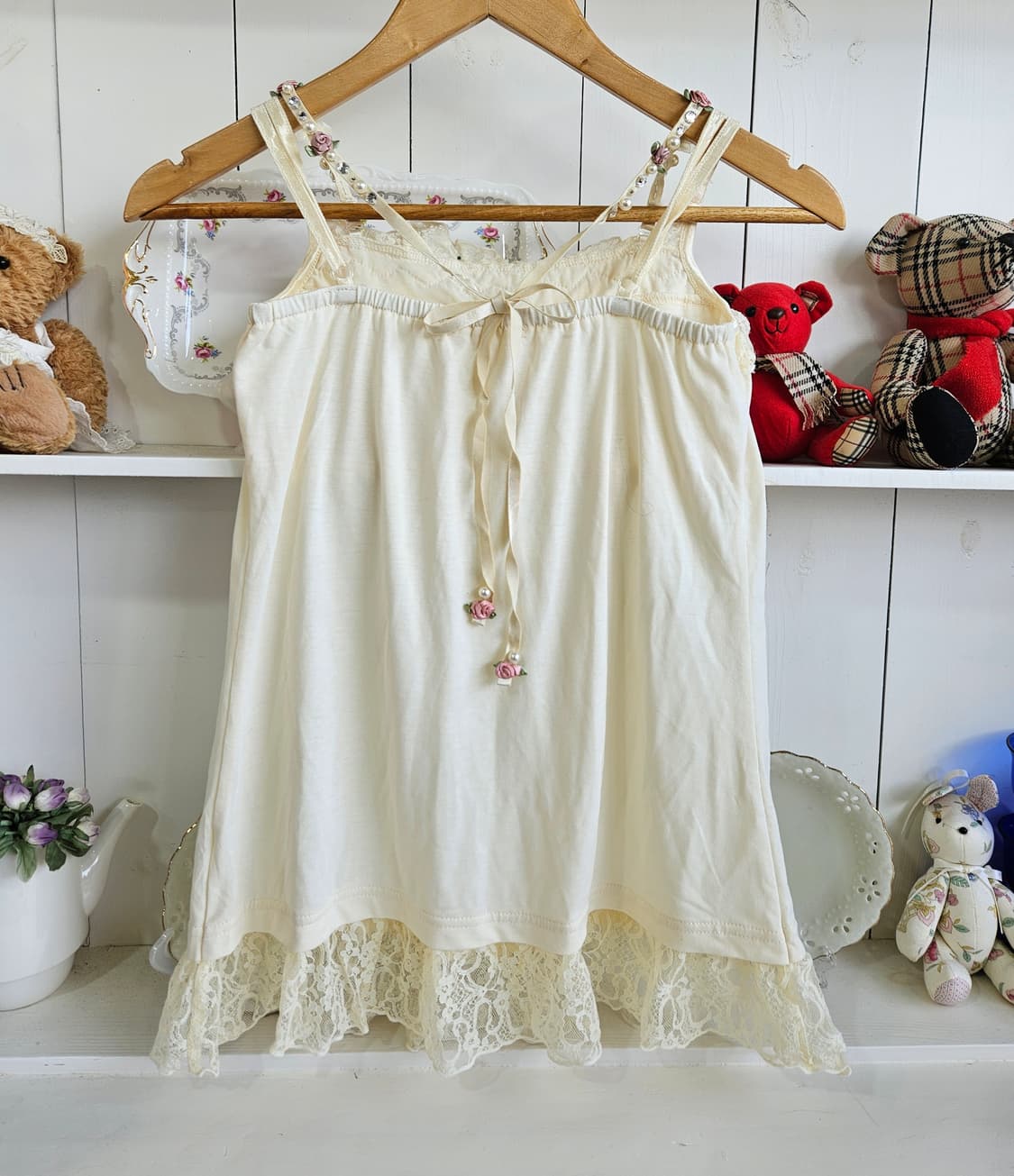 엑시즈팜(axes femme) 레이스 레이어드 슬립 상품이미지6