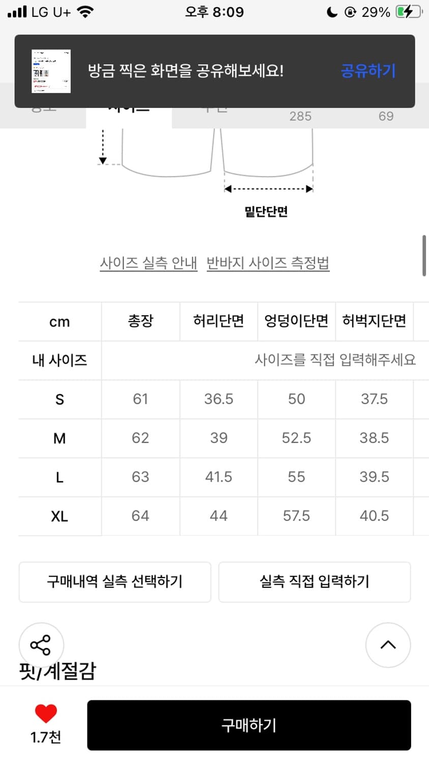 디엔에스알 버뮤다팬츠 팬츠 팝니다 상품이미지3