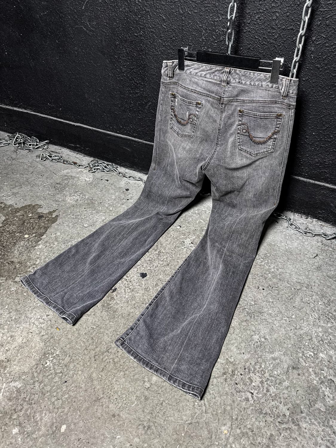 Grey Vintage Wash Bootcut Denim 상품이미지10