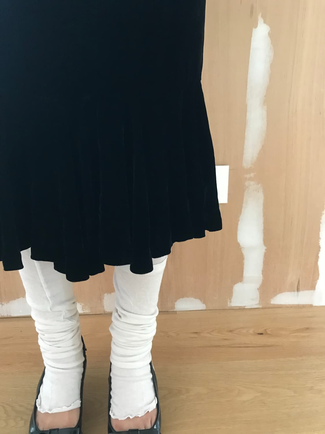 vintage velvet frill skirt (26inch) 상품이미지2