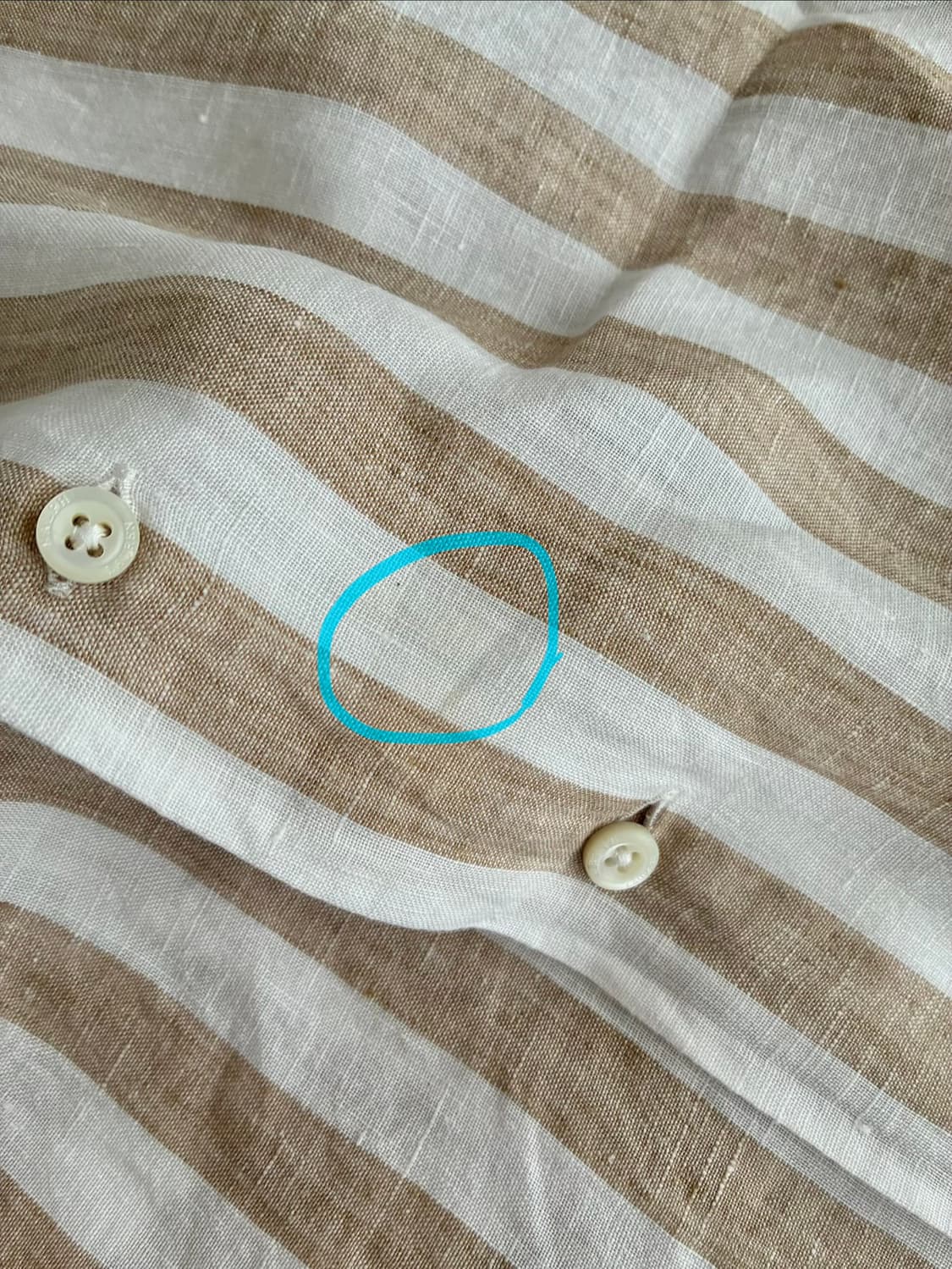 L) 폴로 랄프로렌 신형 린넨 스트라이프 반팔 셔츠 상품이미지6