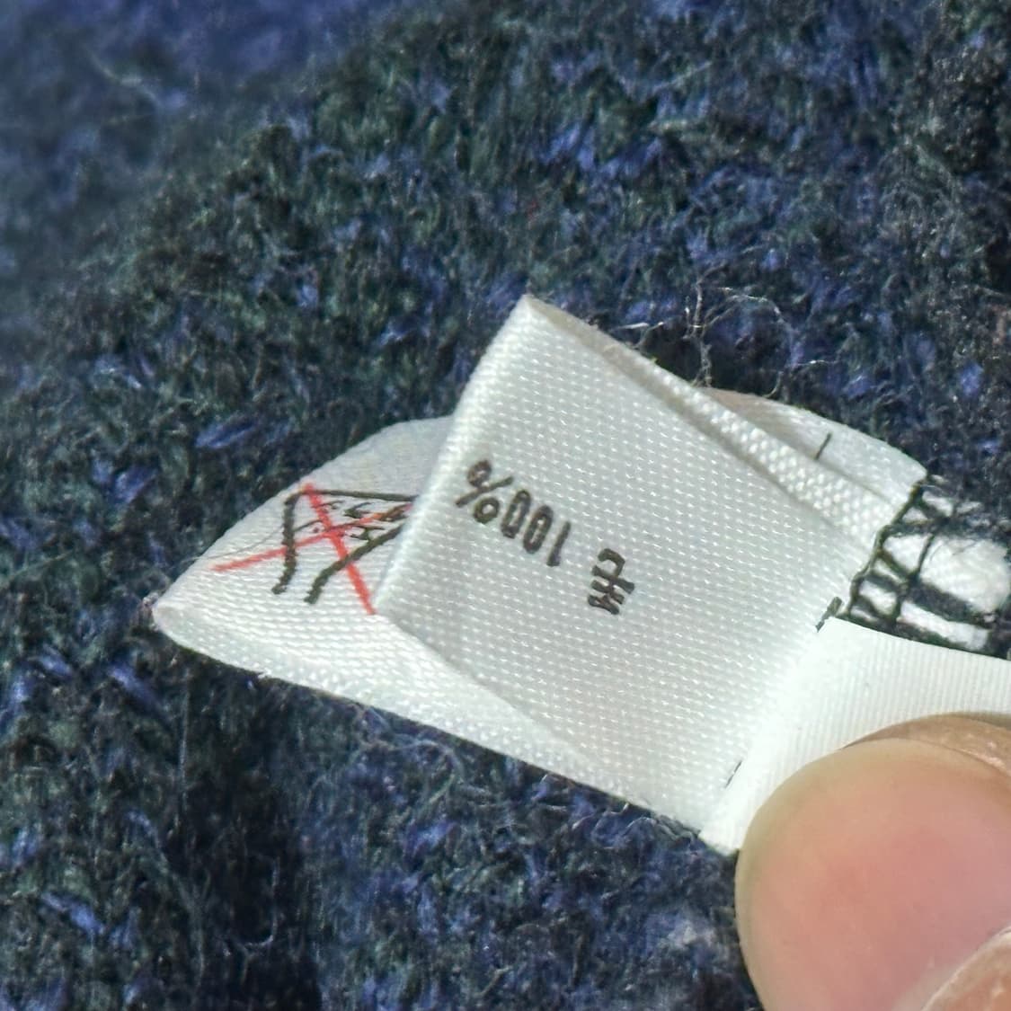 체크 울 니트 상품이미지5