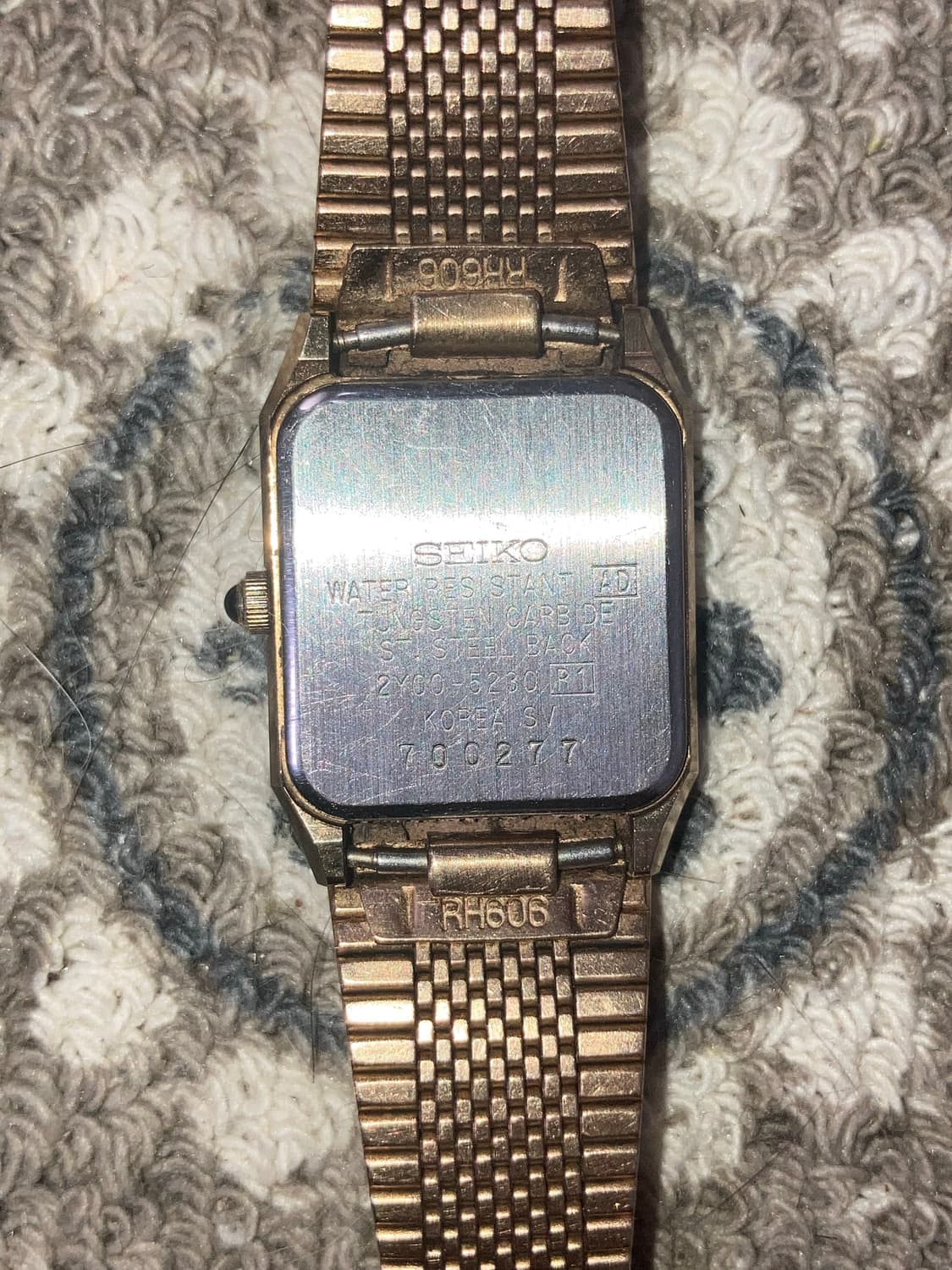 빈티지 세이코 골드 스퀘어 워치 상품이미지5