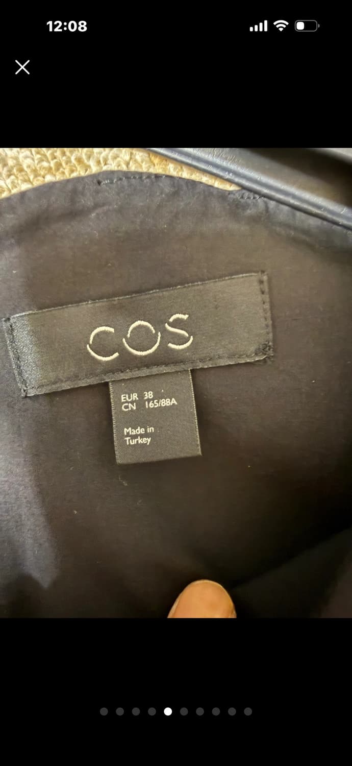 Cos 퍼프 슬리브 미니멀한 아노락 원피스   면 100  상품이미지6
