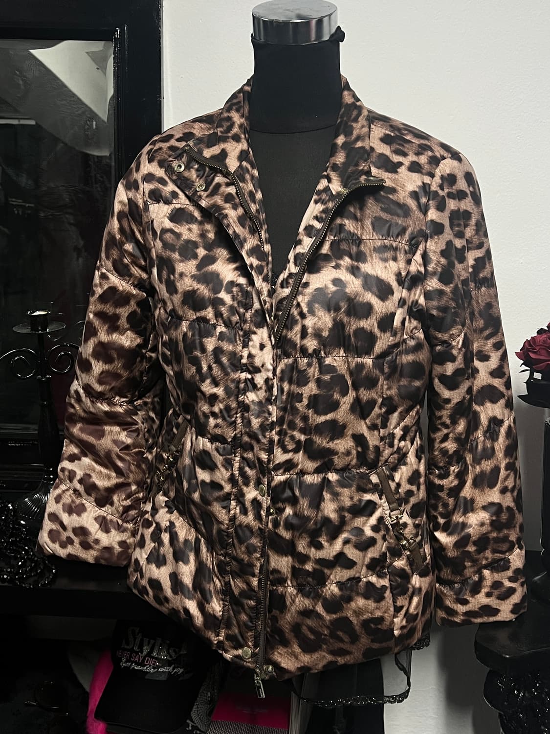 호피 패딩 점퍼 상품이미지2