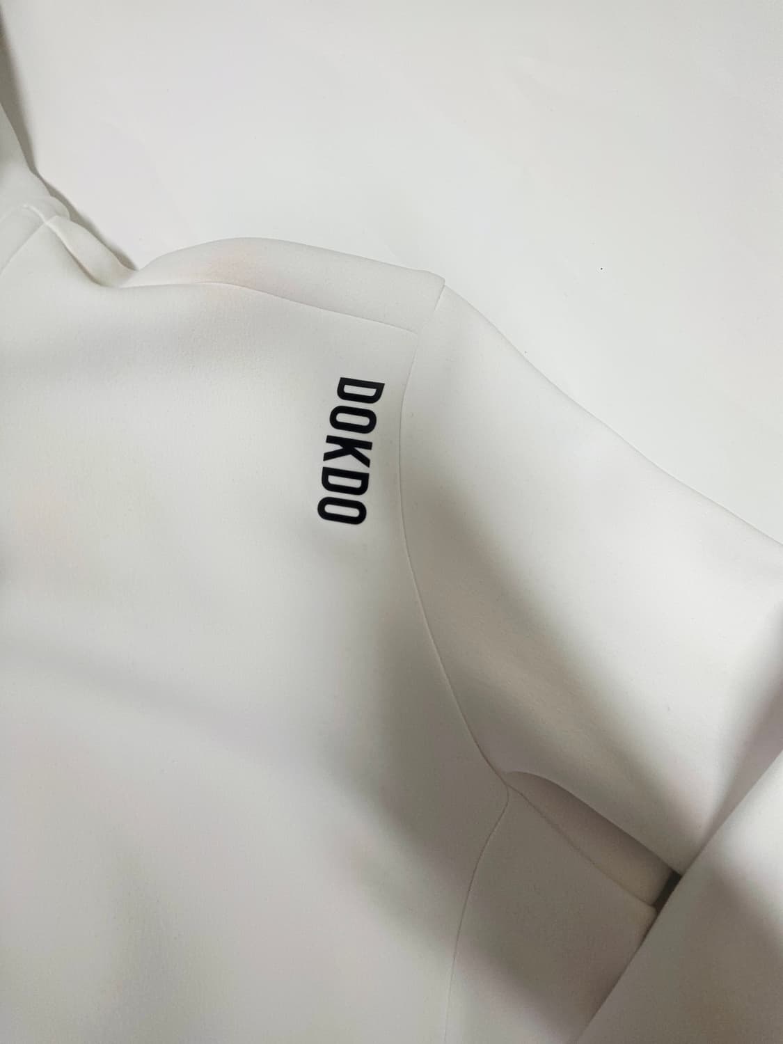 [K2] 한정판 독도 에디션 화이트 블랙 배색 후드 집업 100 (기모X 상품이미지3