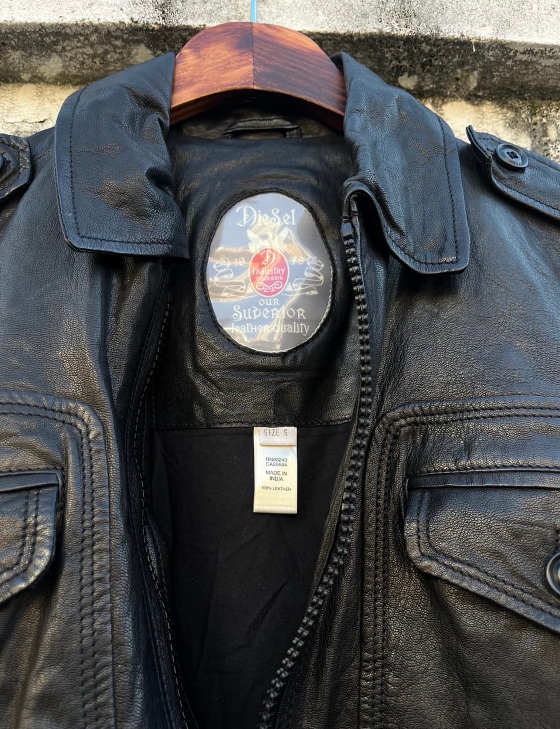 디젤 바이커 레더자켓 상품이미지3