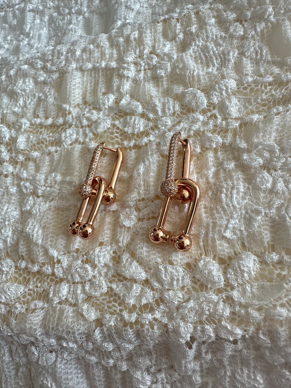 티파니 스타일 로즈골드 귀걸이 상품이미지2