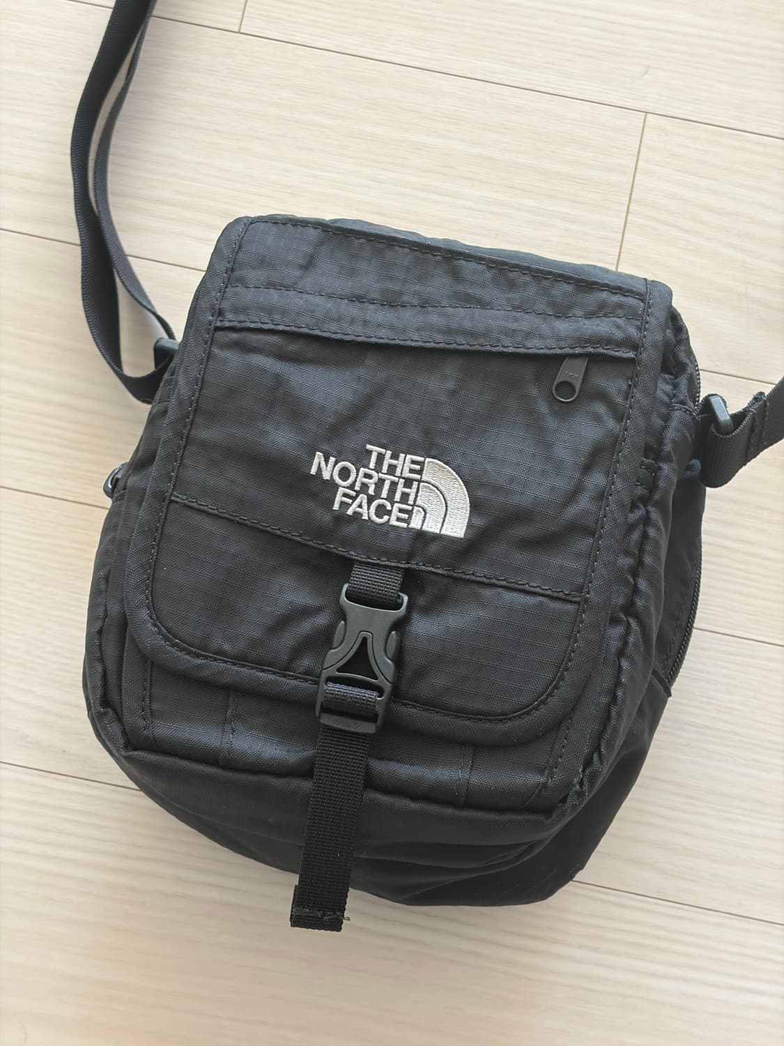 00s Y2K TNF 노스페이스 블랙 포터블 크로스백  상품이미지2