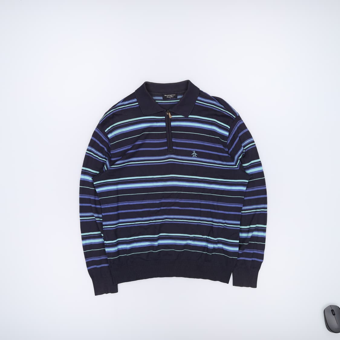 [L] 먼싱웨어 골프 배색 스트라이프 카라티 1222J 상품이미지1