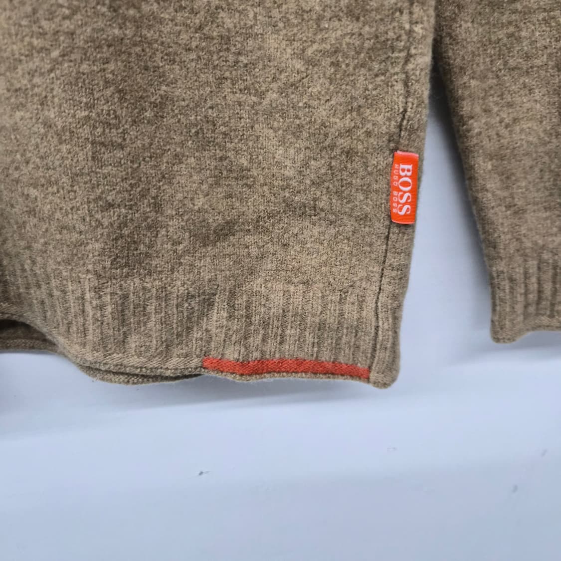 휴고보스 오렌지라벨라인 브라운 니트 남성 L 상품이미지3