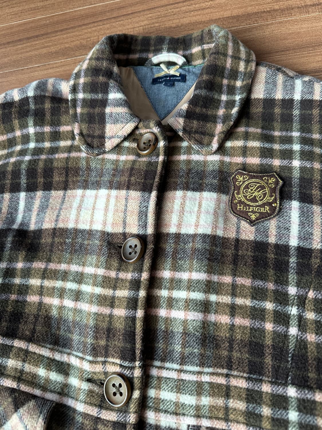 타미힐피거 걸스 체크 코트 16(85) 상품이미지2