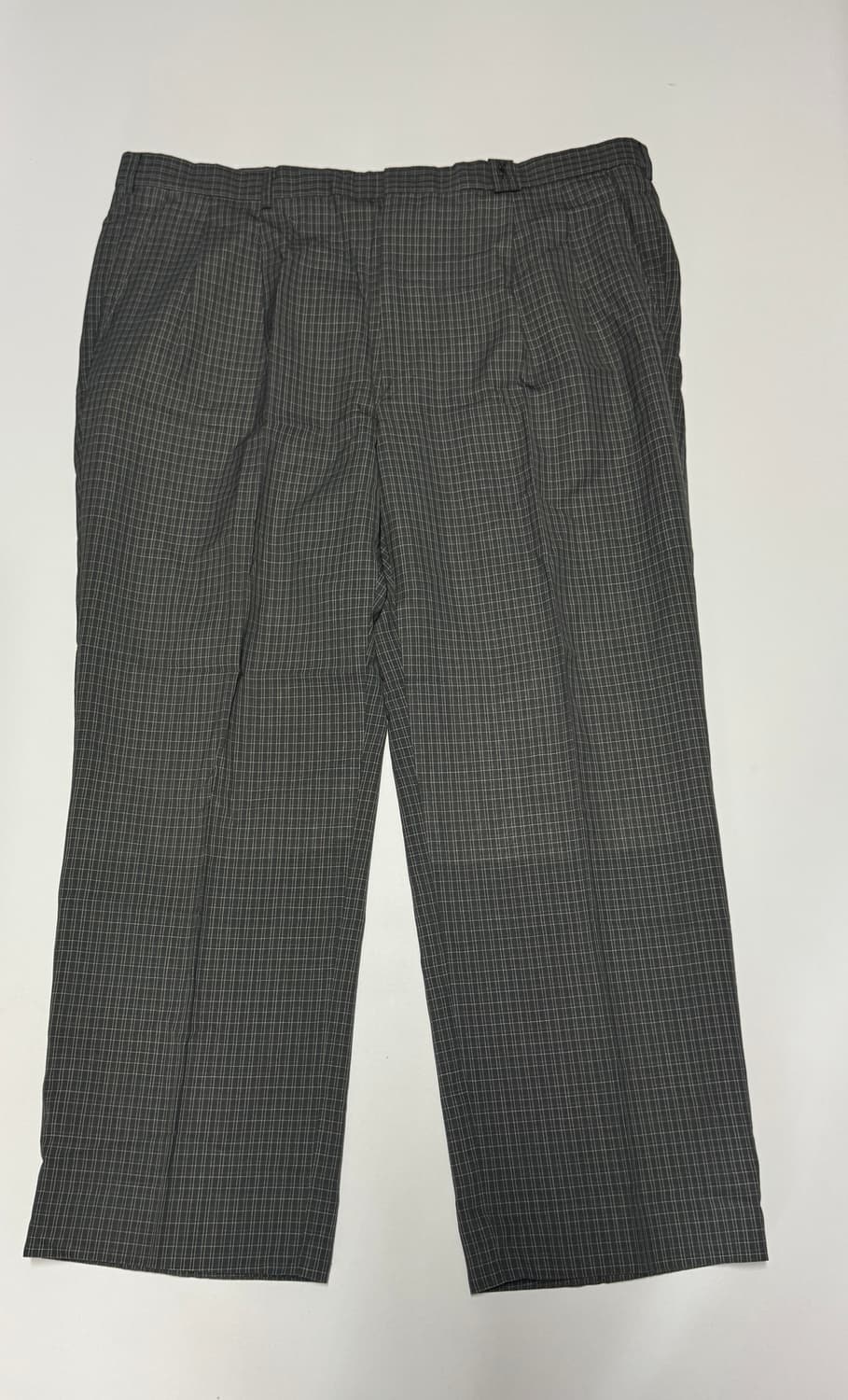 입생로랑 뿌르 옴므 YSL 체크 슬랙스 팬츠 카키 40인치 상품이미지1