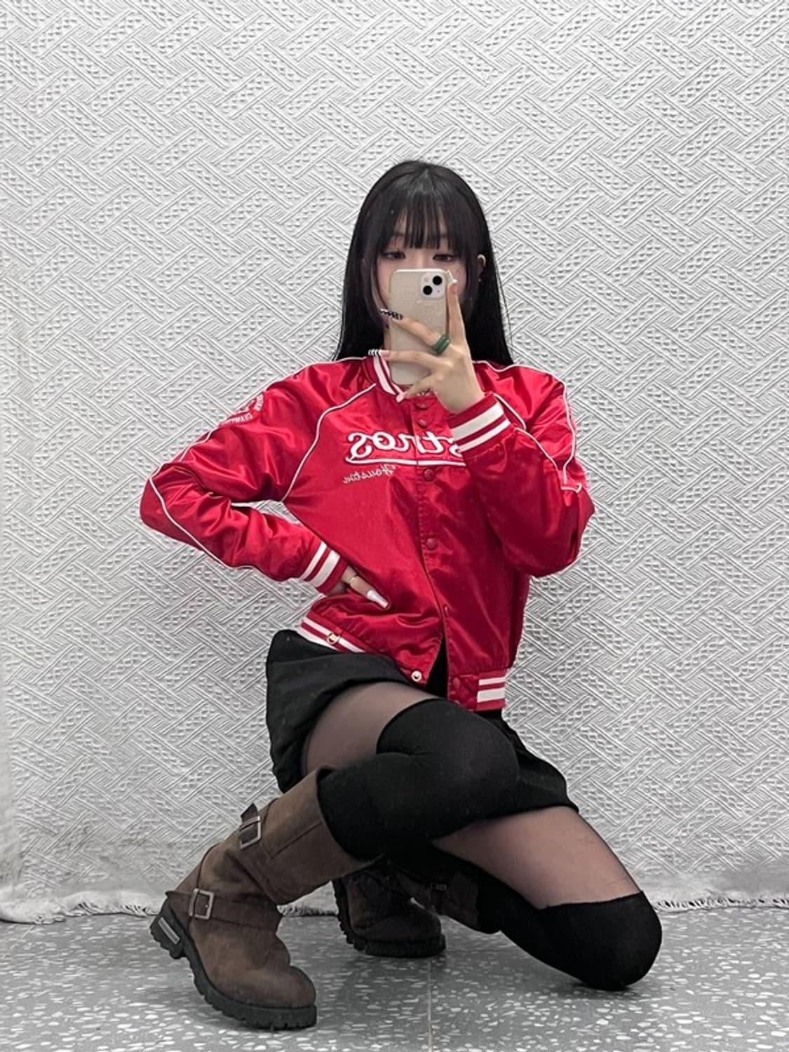 MLB 휴스턴 애스트로스 레트로 펑크 새틴 바시티자켓 95 C10694 상품이미지1