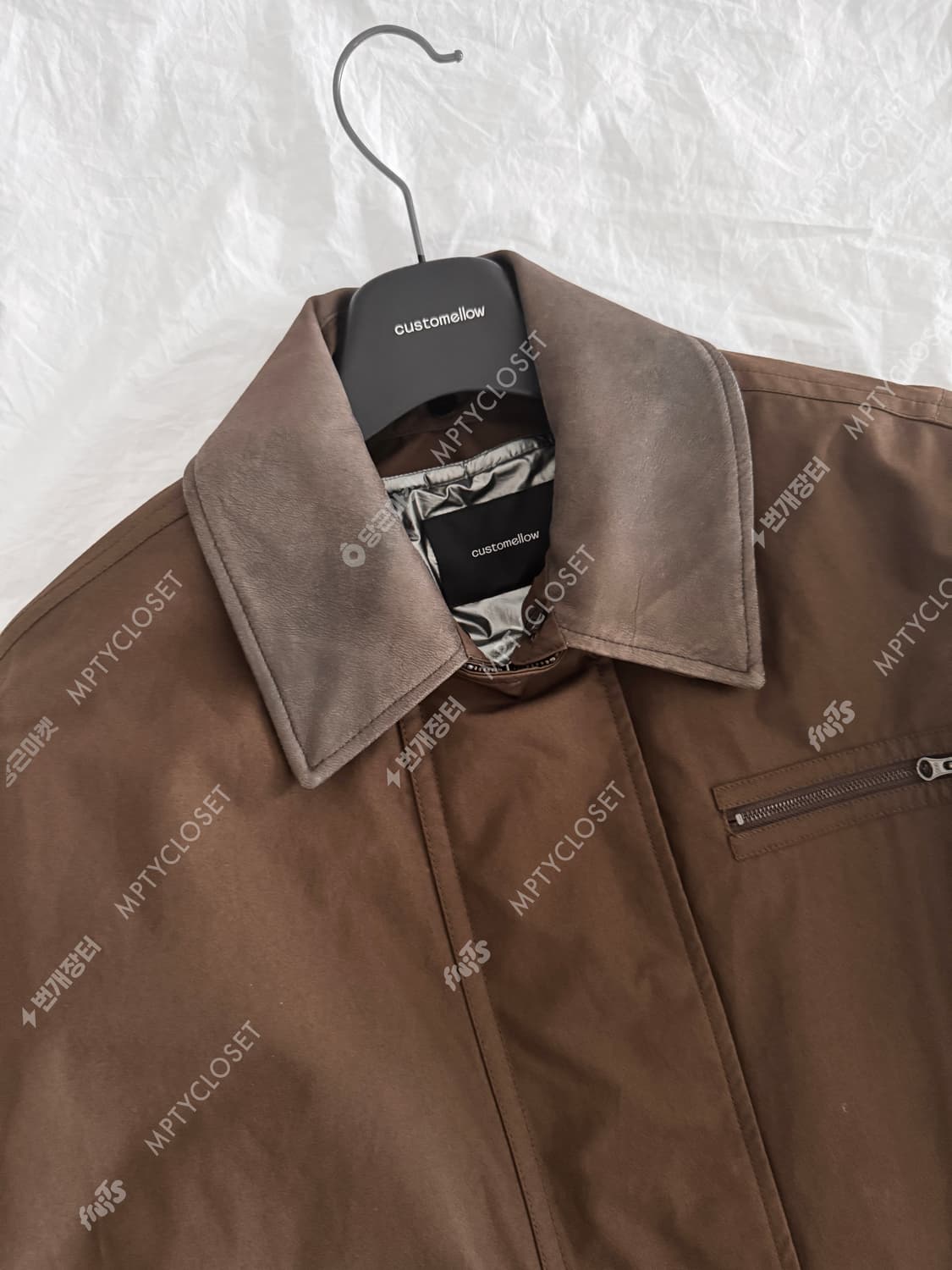 [M] 커스텀멜로우 25fw 브라운 밀러레인 파이어맨 파카 점퍼 자켓 상품이미지5