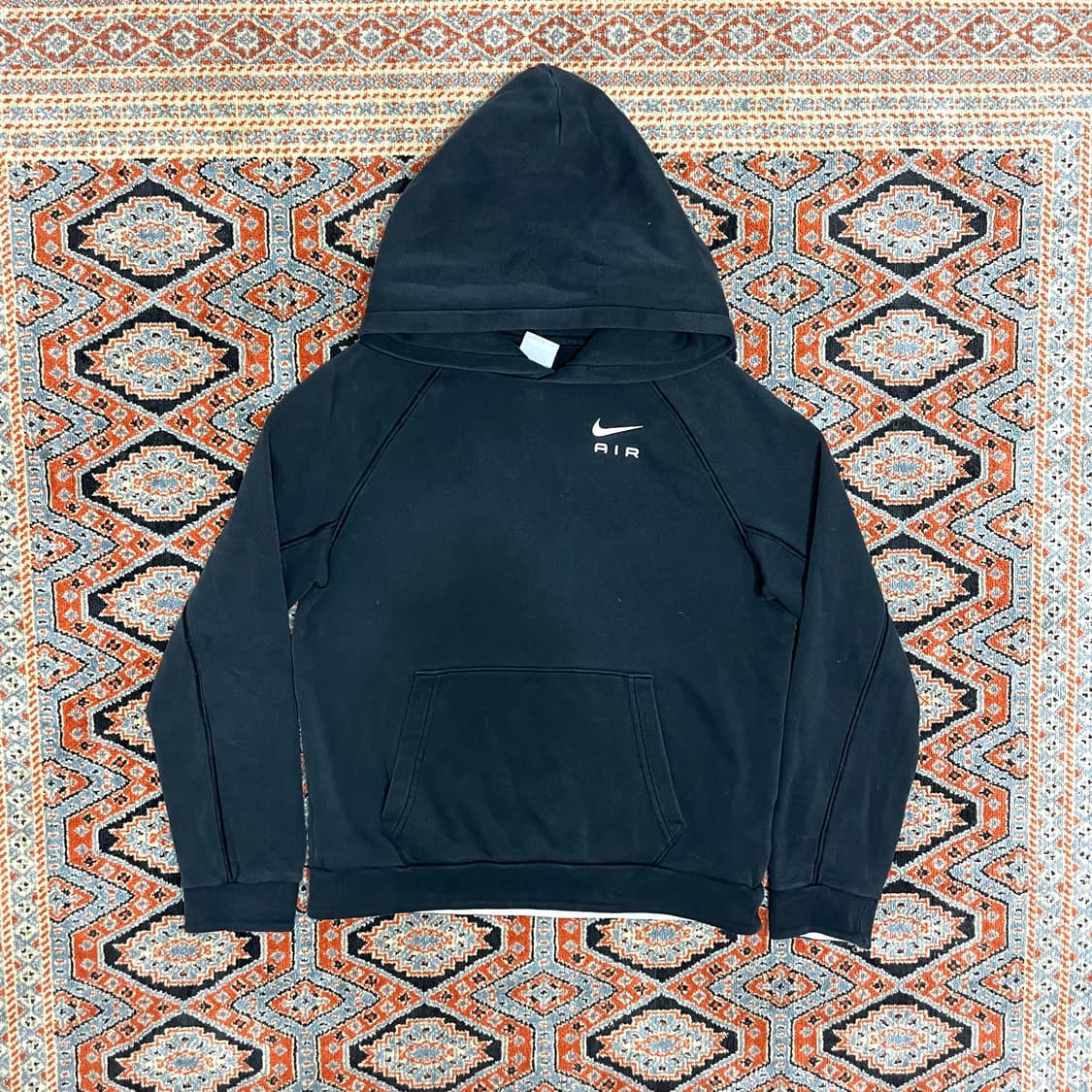 나이키 에어 블랙 기모 후드티셔츠 여성L  상품이미지1