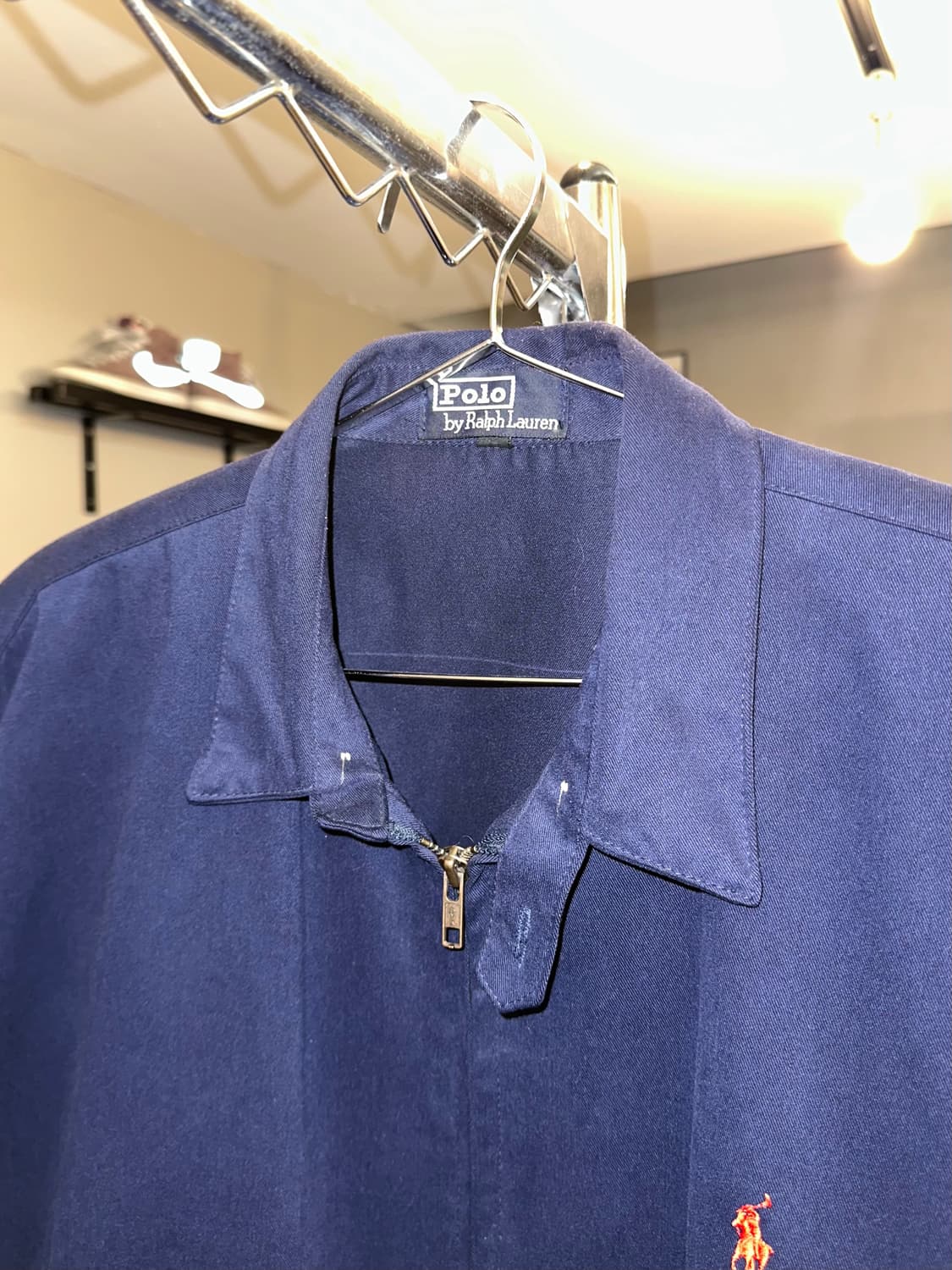 90‘s Polo Ralph Lauren navy swing top JK 상품이미지5
