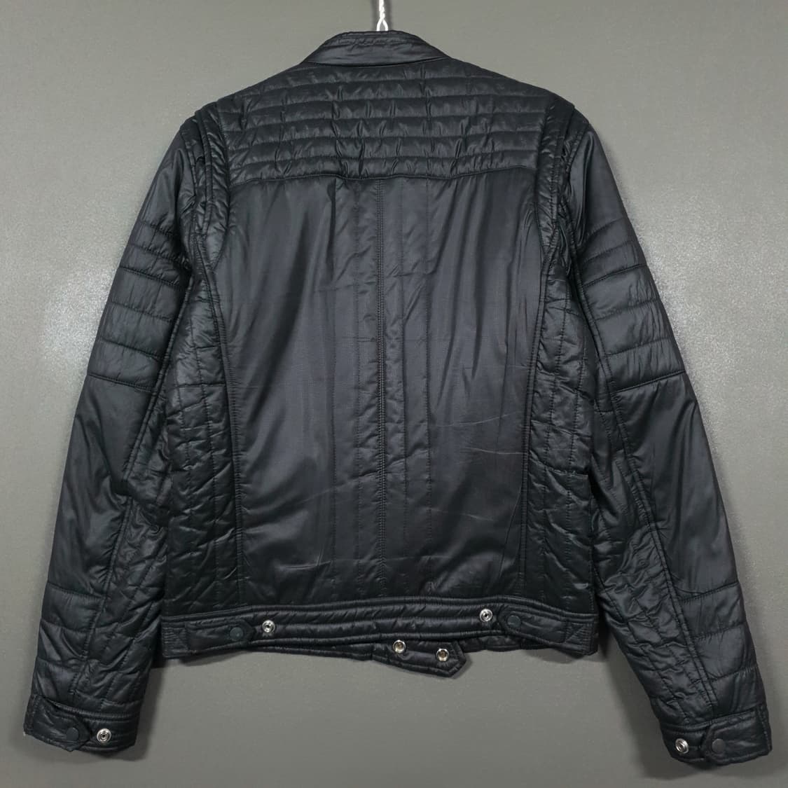 S) 디젤 유틸리티 포켓 지퍼 디테일 라이더 경량 패딩 자켓 올리브 상품이미지9