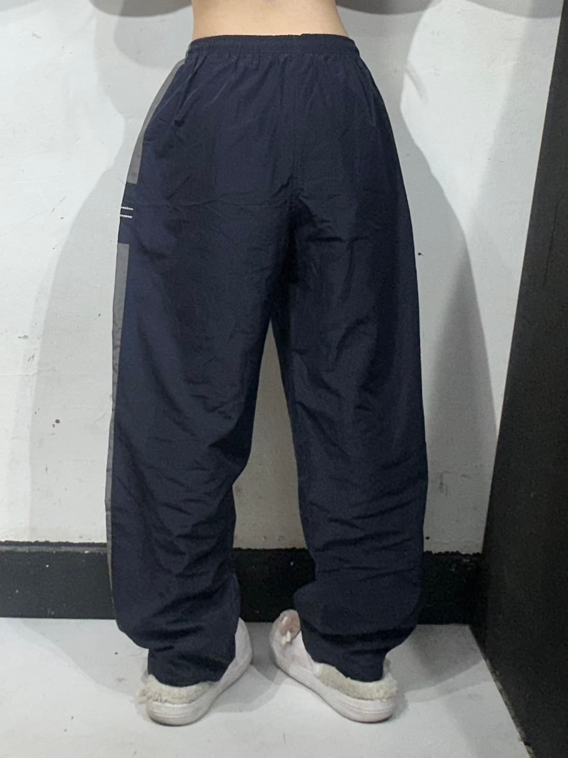 카파 네이비 와이드 사이드 라인 트랙 팬츠 M 상품이미지3
