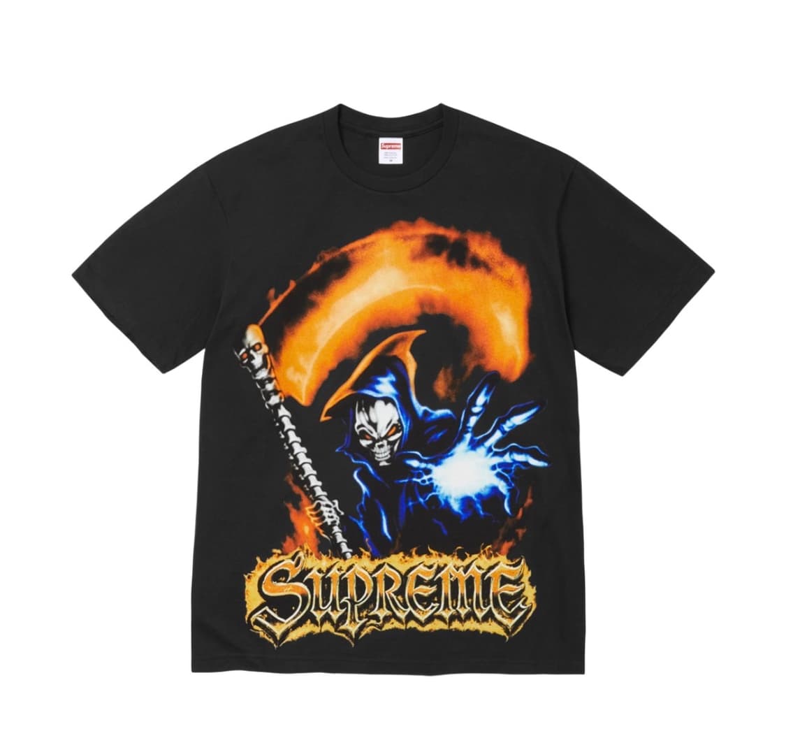 슈프림 그림 리퍼 티셔츠 블랙 - 26SS 상품이미지1
