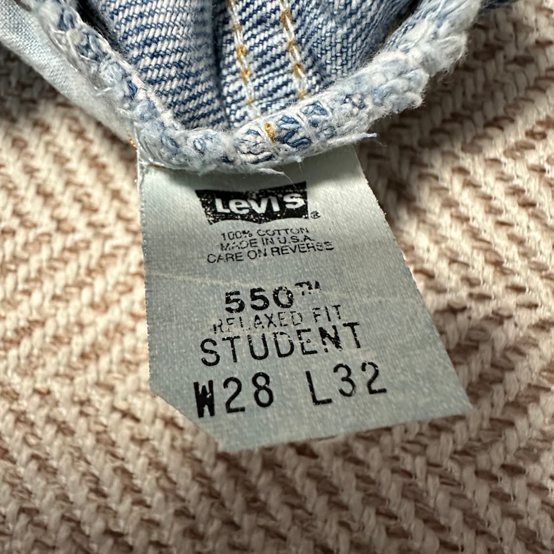 LEVI'S 550 90's usa made denim jeans 상품이미지5