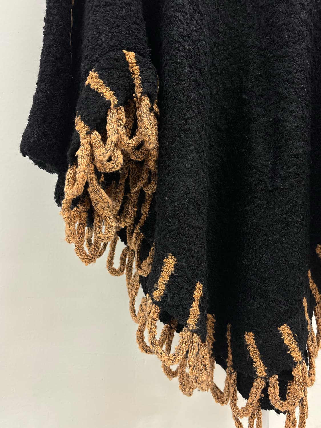 빈티지 히피 블랙 케이프 망토 판쵸 상품이미지8