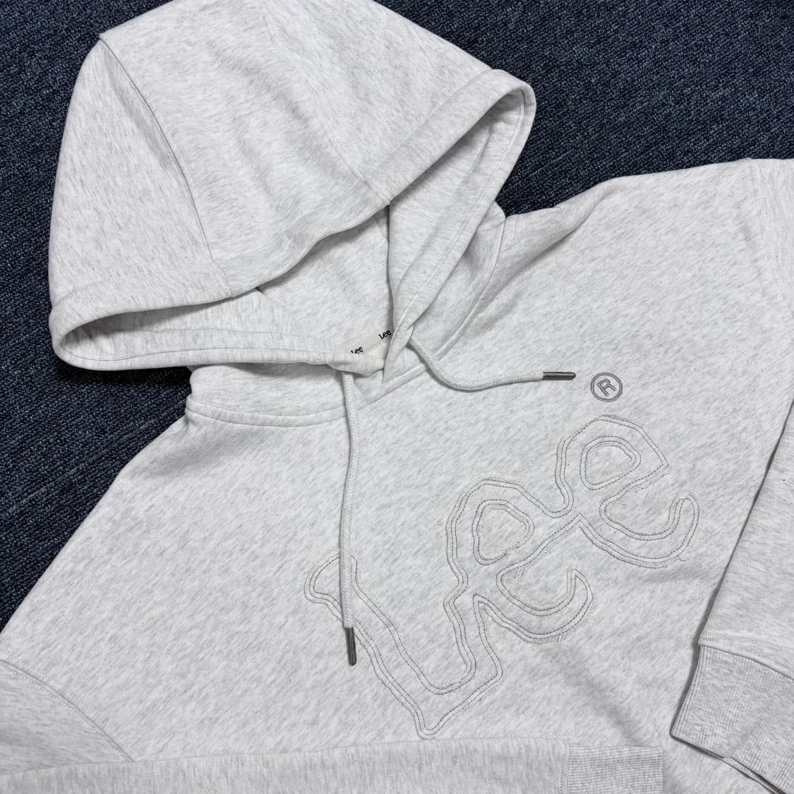 Lee 크롭 빅 트위치 후드티 상품이미지3