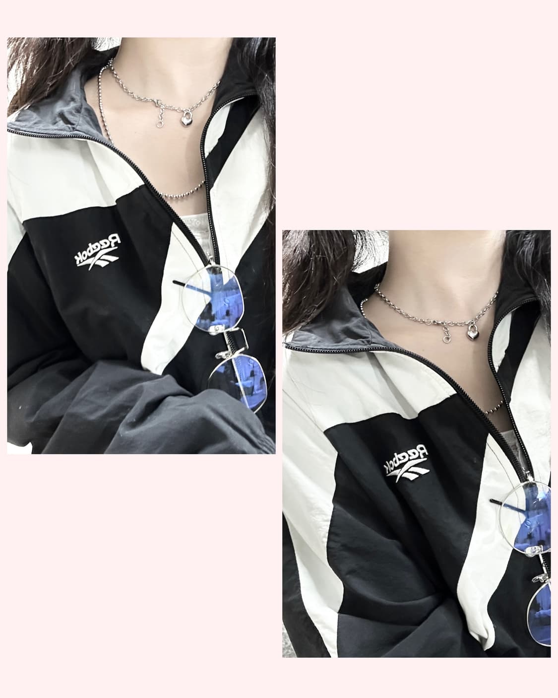 리복 자수로고 범고래 바람막이 상품이미지1