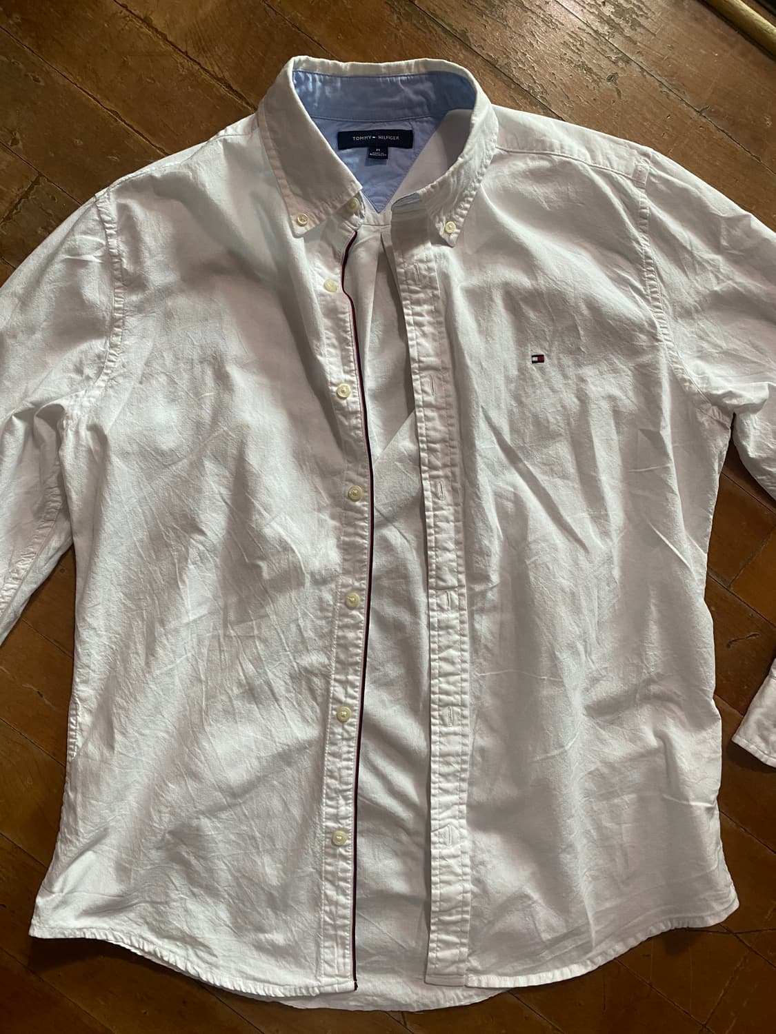 타미힐피거 흰색 옥스포드 셔츠 M (100) 상품이미지1