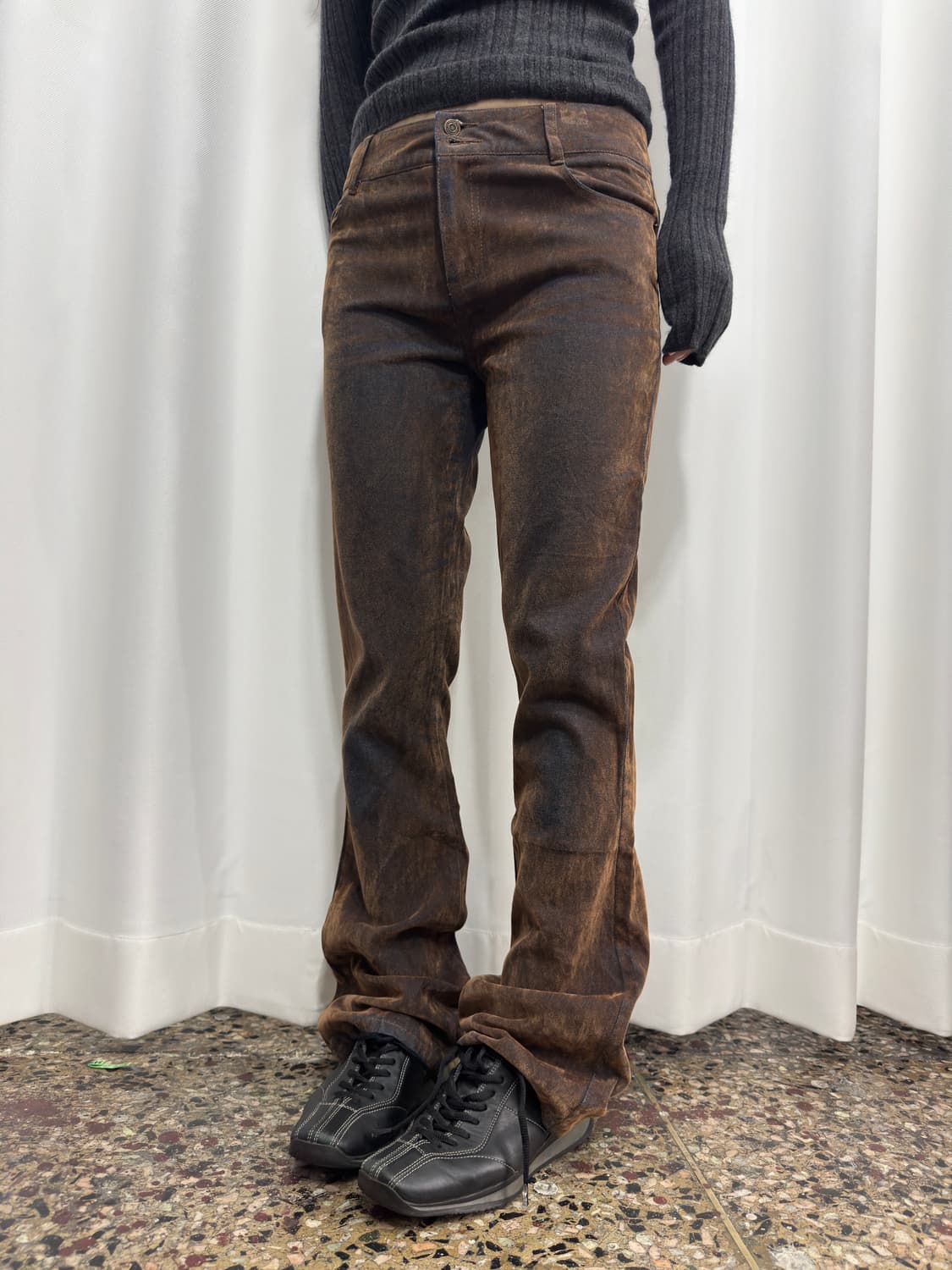 weatherland basics grunge bootscut pants 상품이미지3