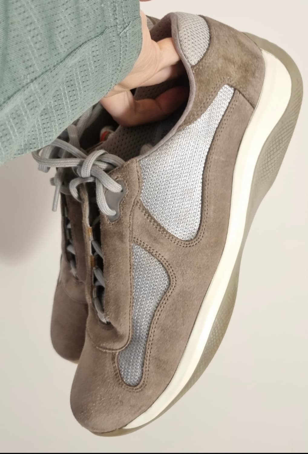 프라다 아메리칸컵 uk 10.5 브라운 베이지 상품이미지1