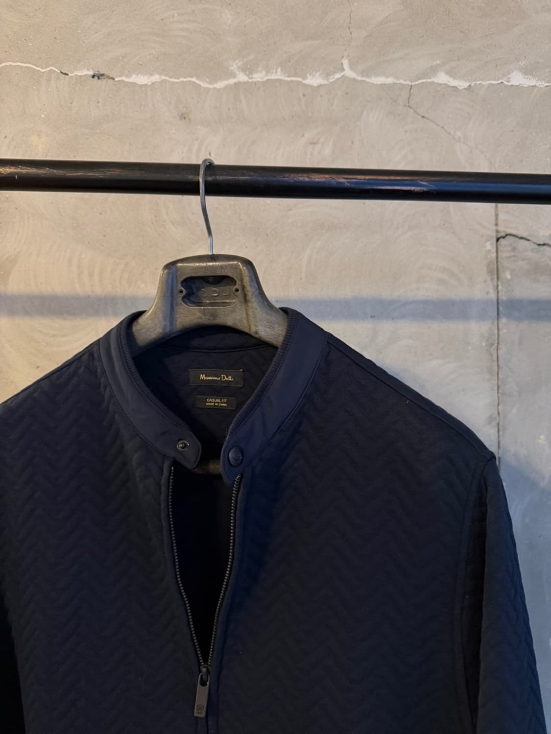 마시모두티 저지 패브릭 싱글 라이더 자켓 100 상품이미지3